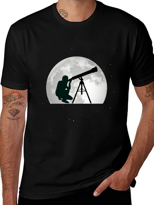 Telescope Stargazer Graphic T-Shirt