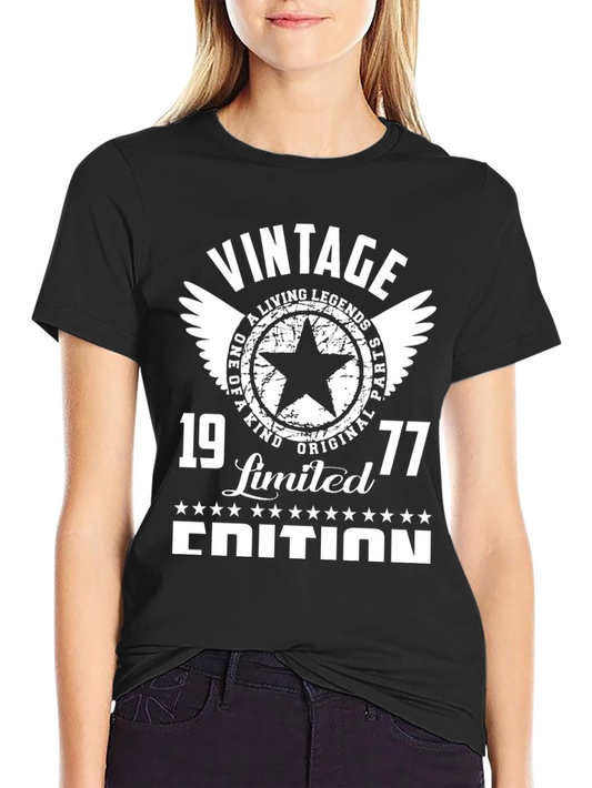 Vintage 1977 Limited Edition Black T-Shirt