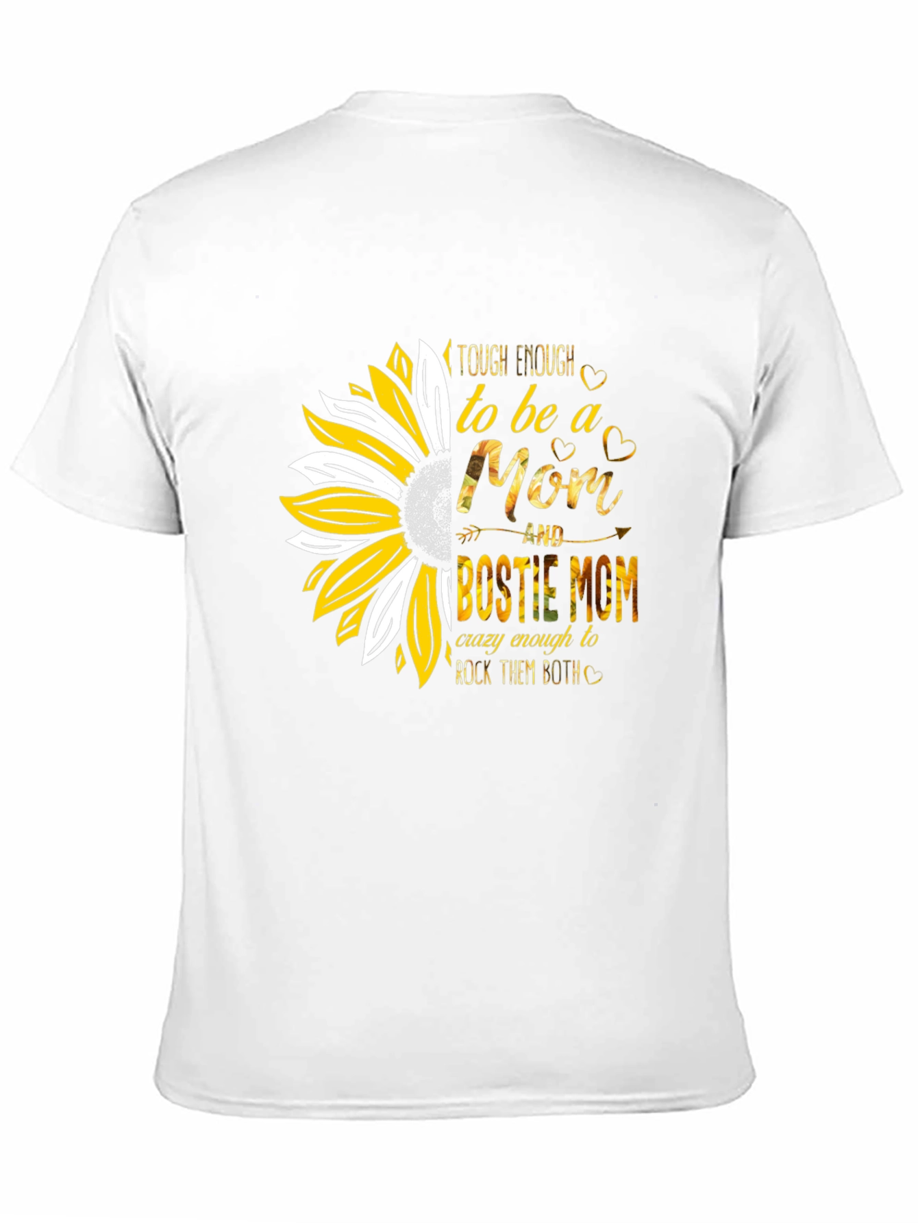 Tough Enough Mom & Bestie Mom Sunflower T-Shirt
