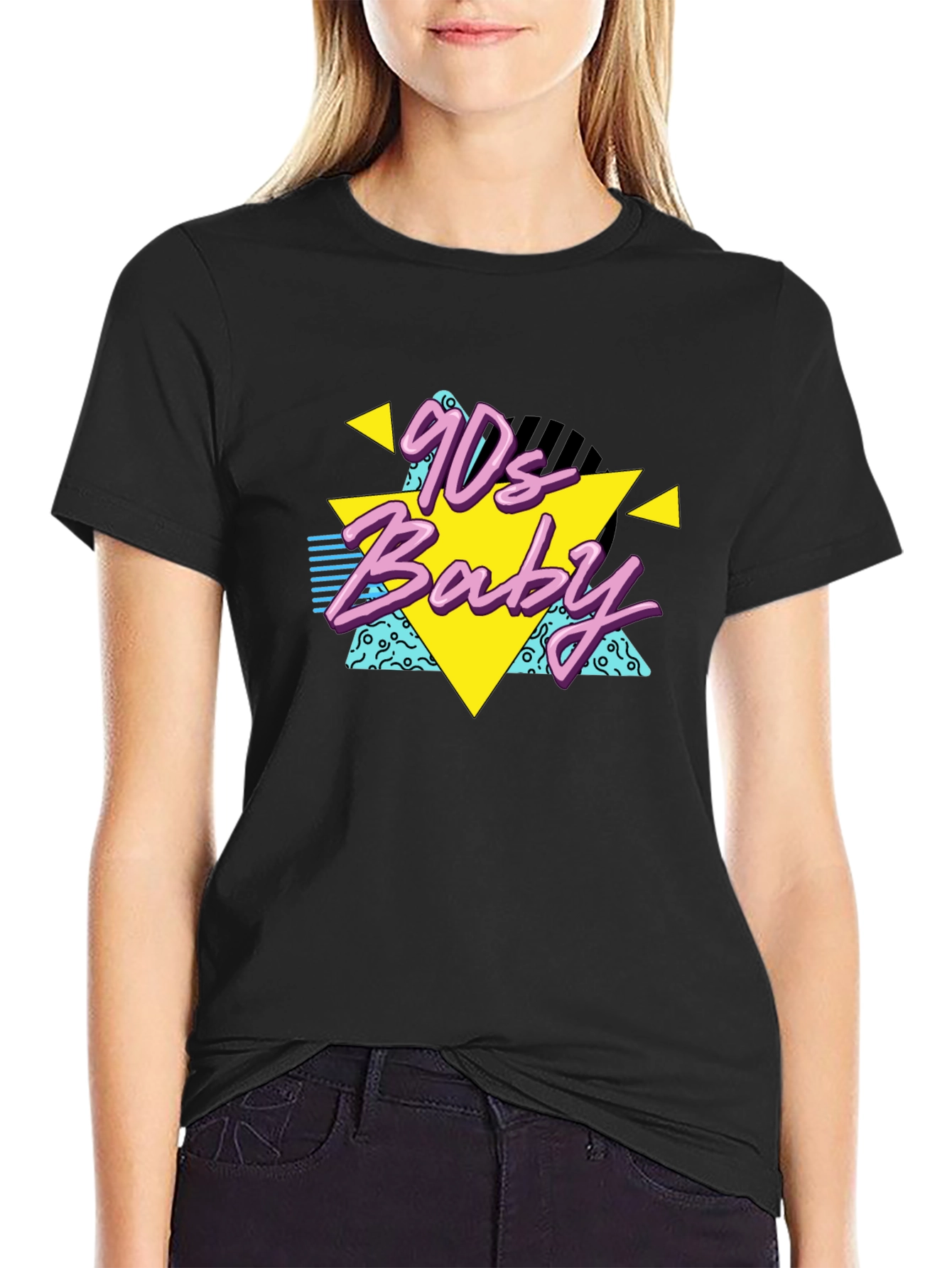 90s Baby Black T-Shirt Retro Style