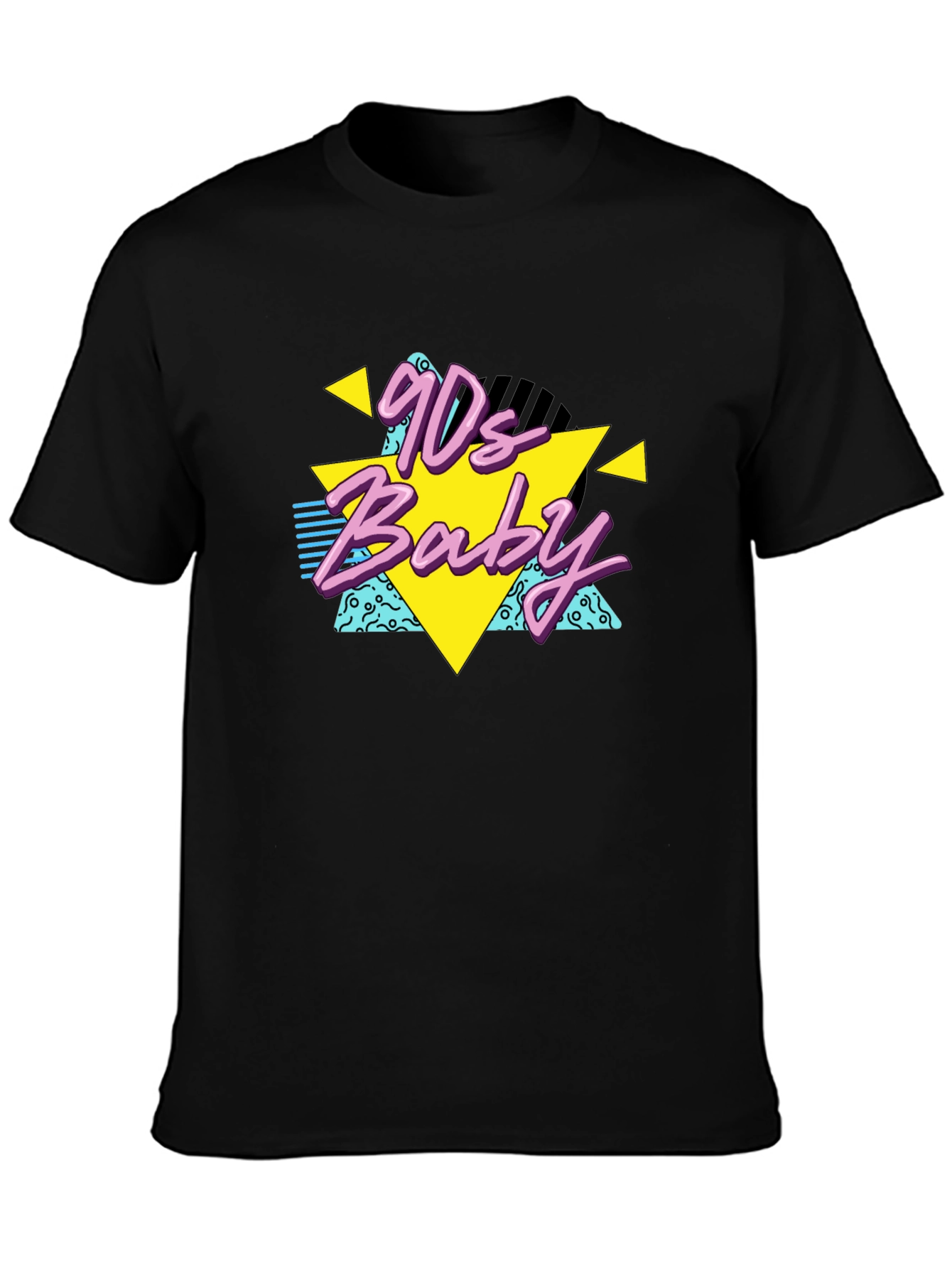90s Baby Black T-Shirt Retro Style