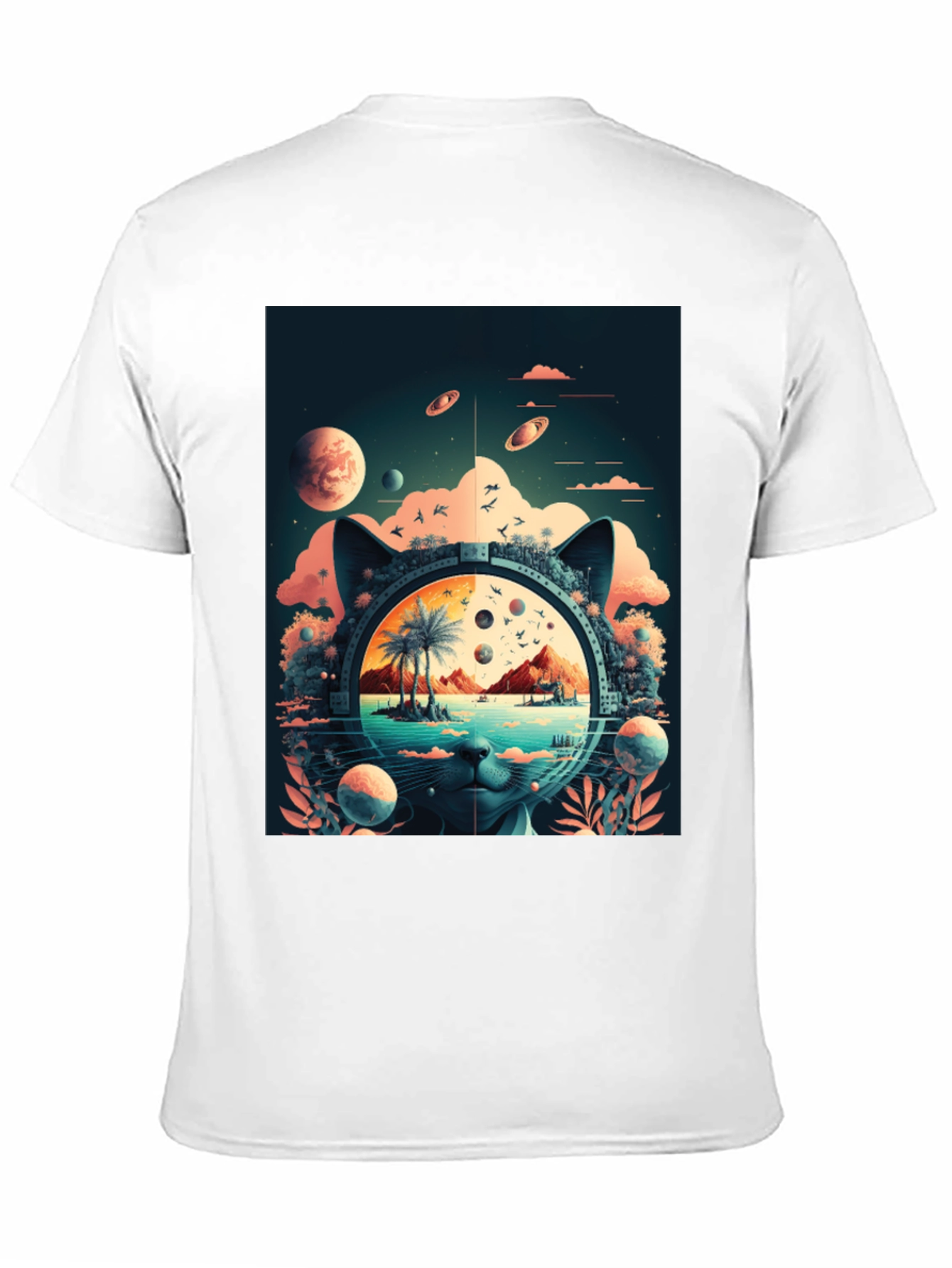 Cosmic Cat T-Shirt - Unique Graphic Tee