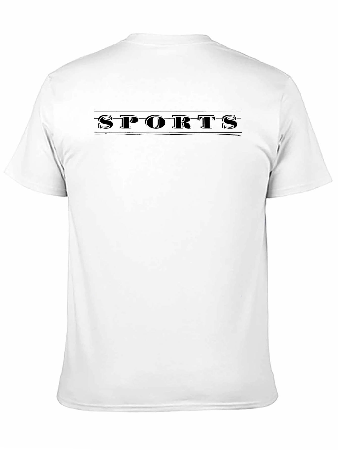 Mens Black Sports Graphic T-Shirt