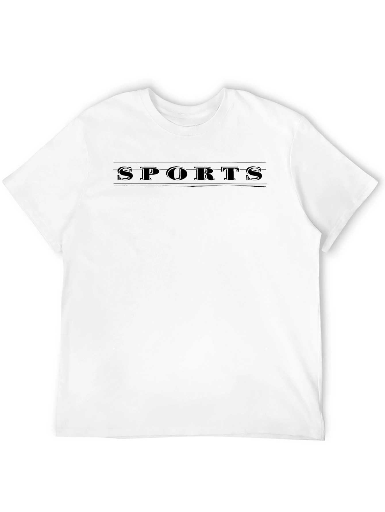 Mens Black Sports Graphic T-Shirt