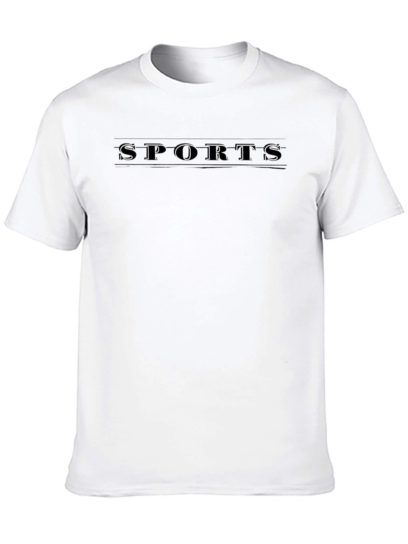 Mens Black Sports Graphic T-Shirt