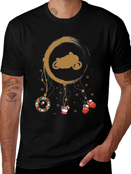 Motorcycle Christmas Dreamcatcher T-Shirt