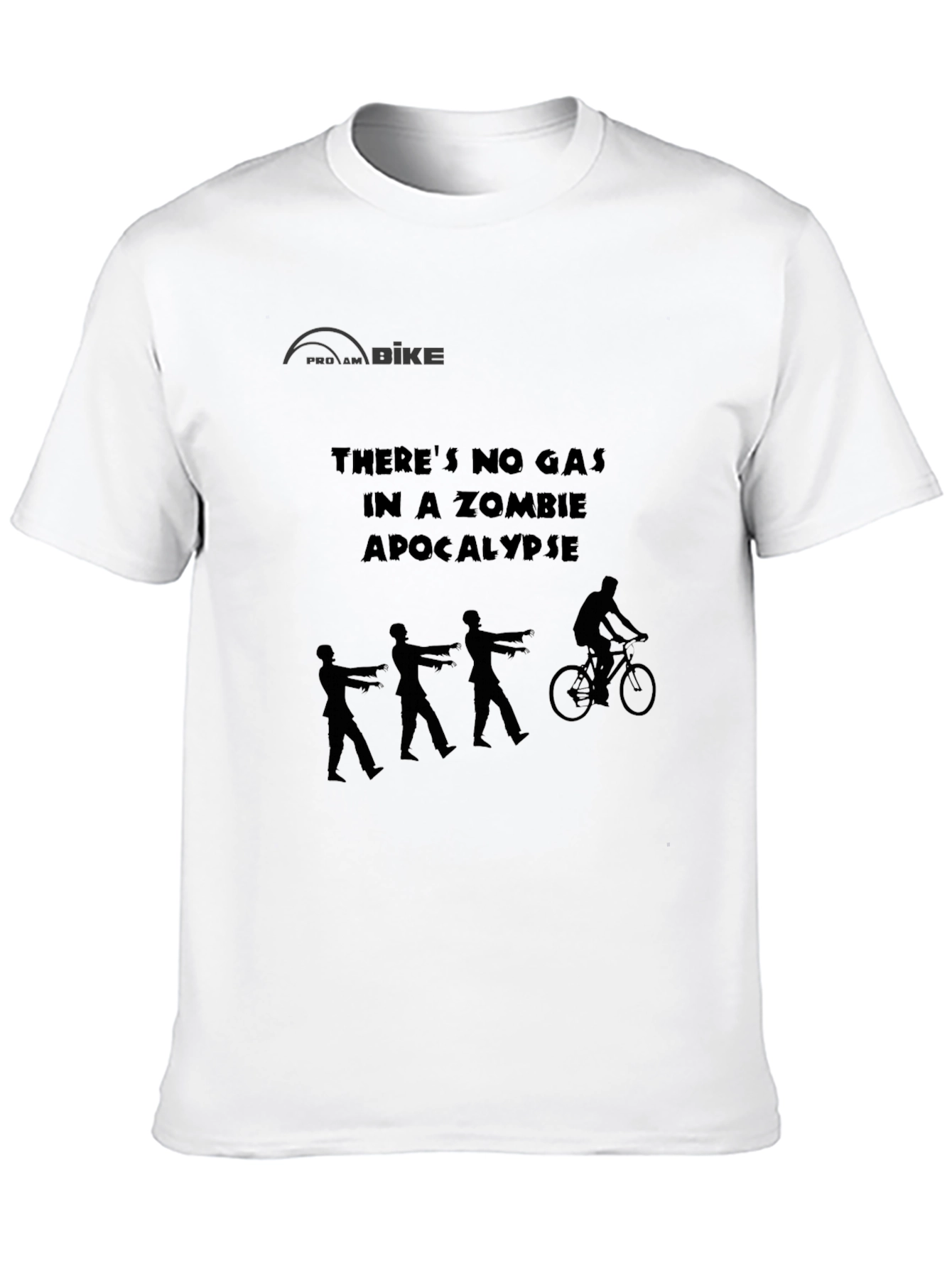 Zombie Apocalypse Bike T-Shirt: No Gas Needed!