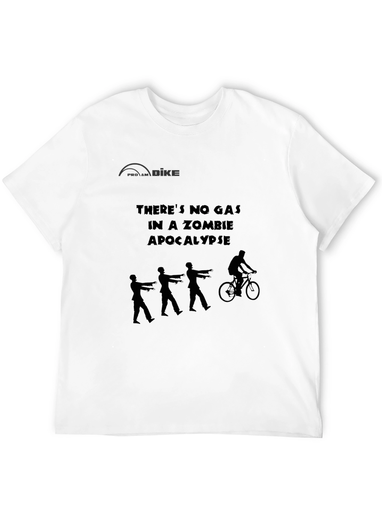 Zombie Apocalypse Bike T-Shirt: No Gas Needed!