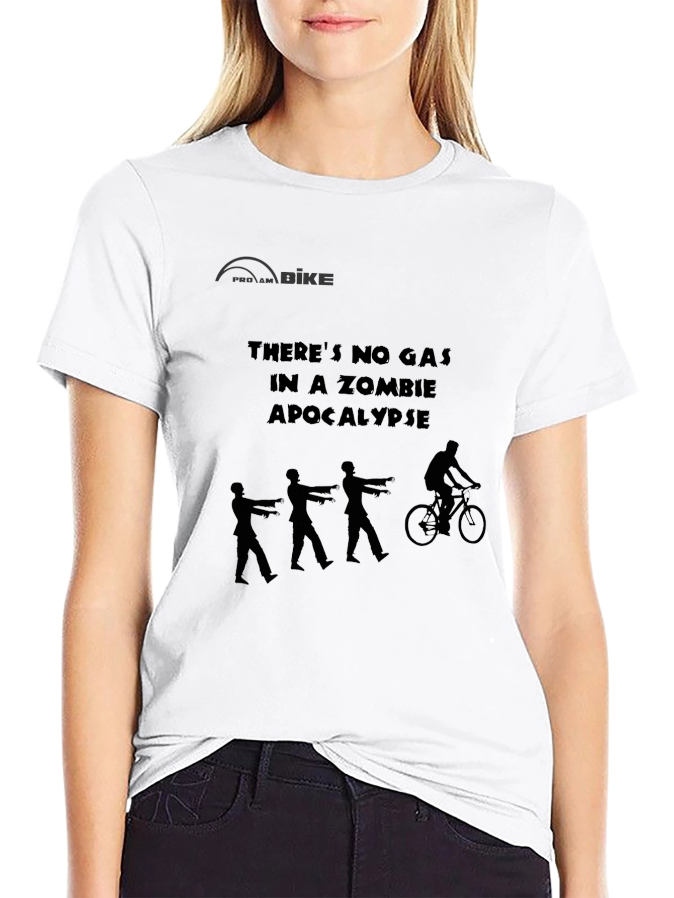 Zombie Apocalypse Bike T-Shirt: No Gas Needed!