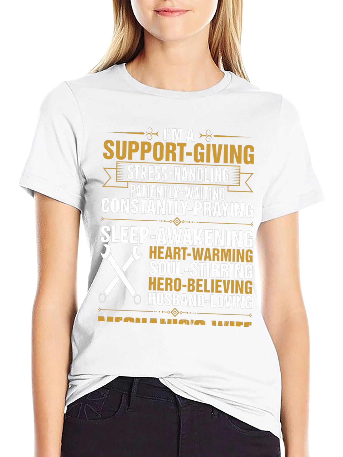 Mechanics Wife T-Shirt: Support-Giving Hero