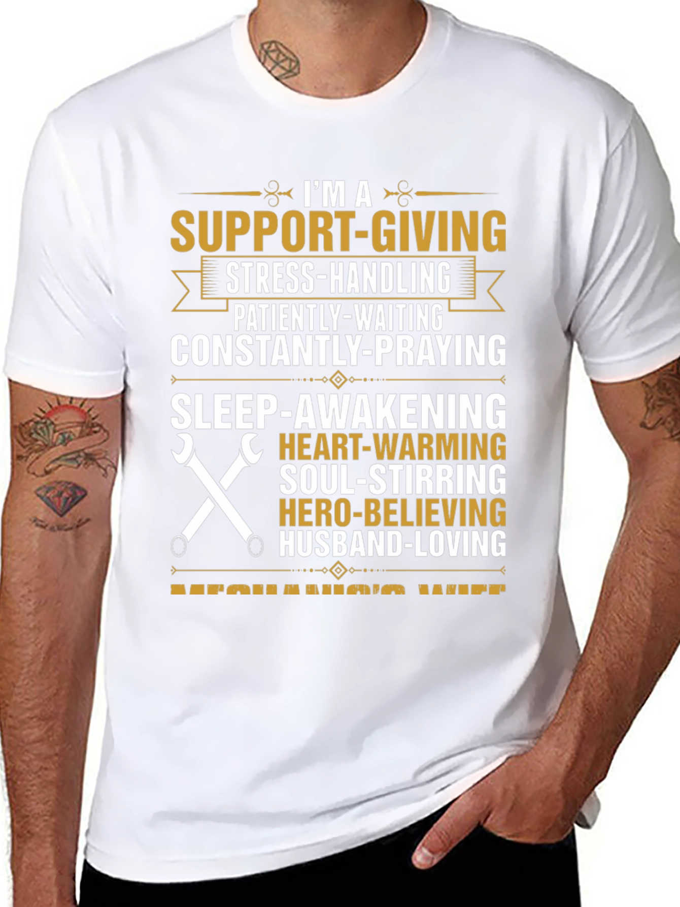Mechanics Wife T-Shirt: Support-Giving Hero