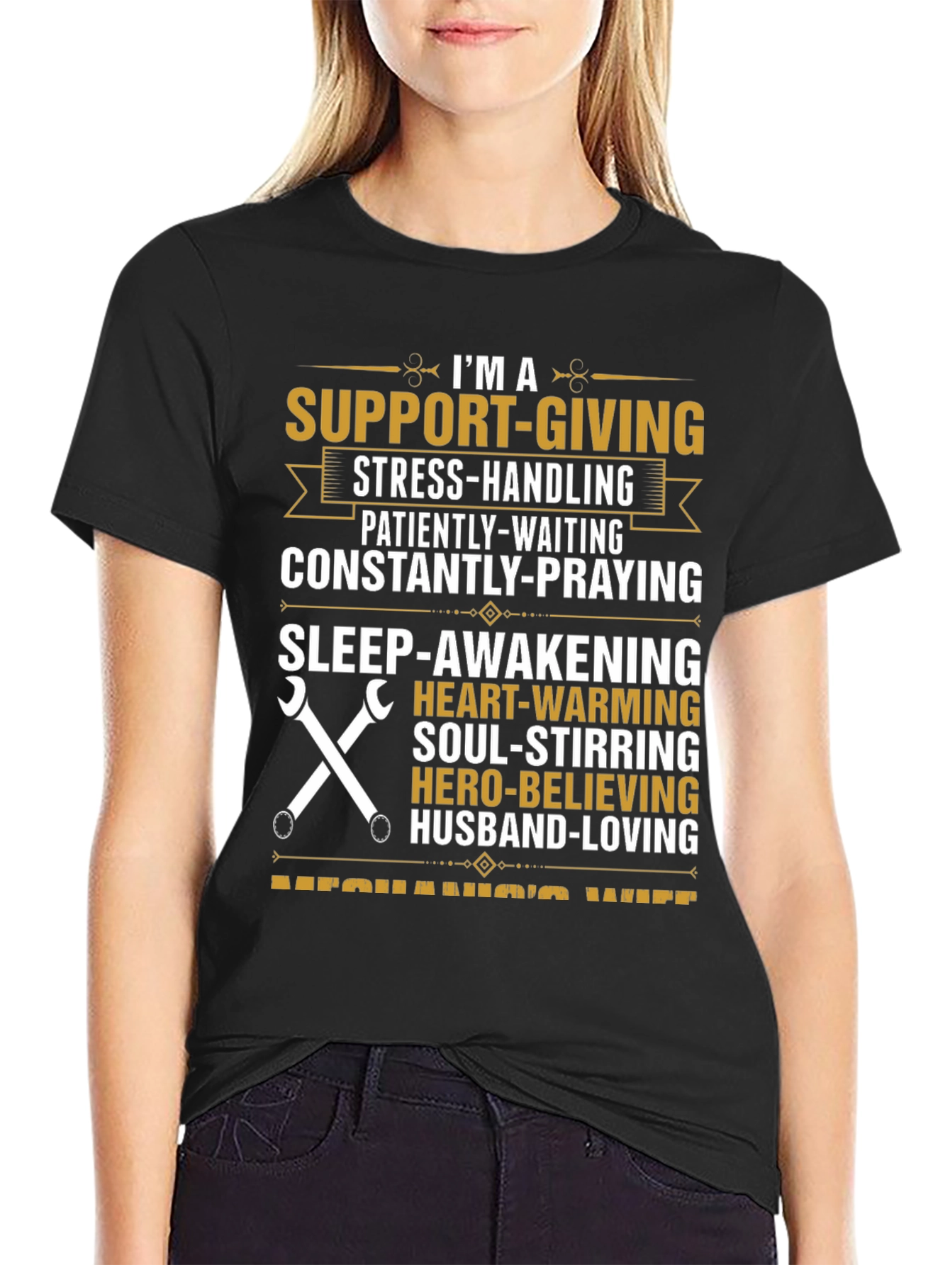 Mechanics Wife T-Shirt: Support-Giving Hero