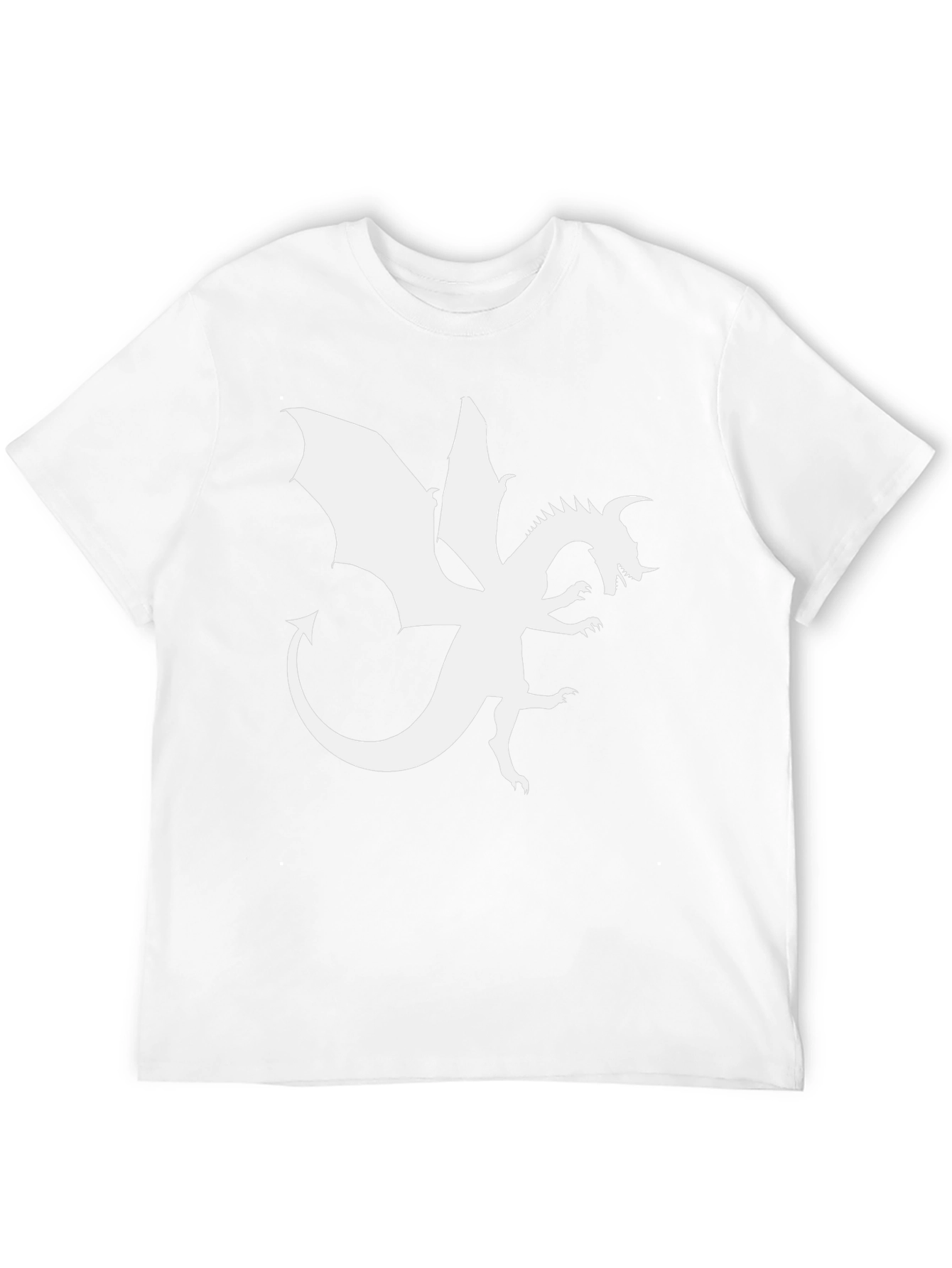 Dragon Graphic Tee - Black Cotton Blend T-Shirt