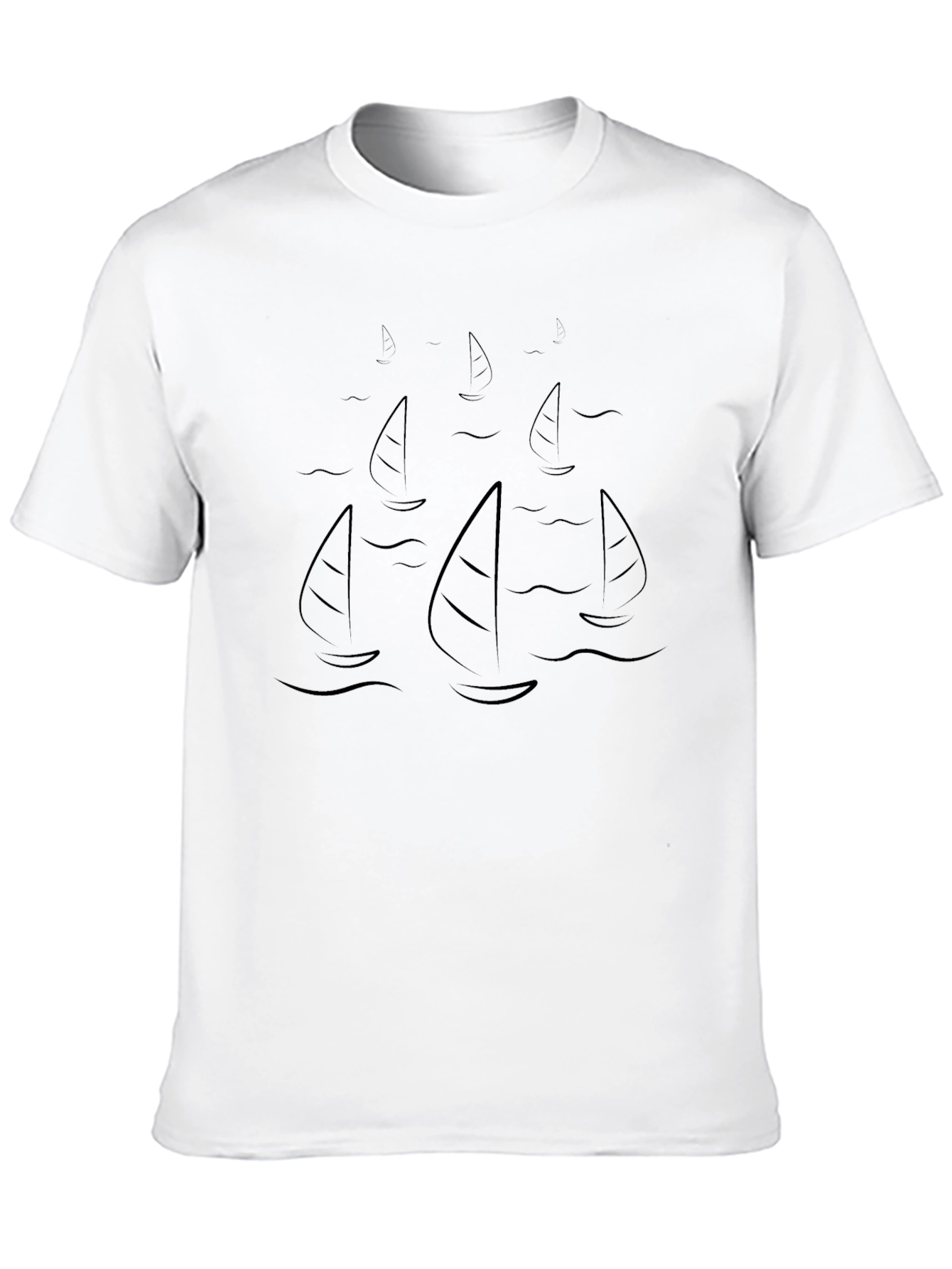 Black Sailboat Graphic Tee