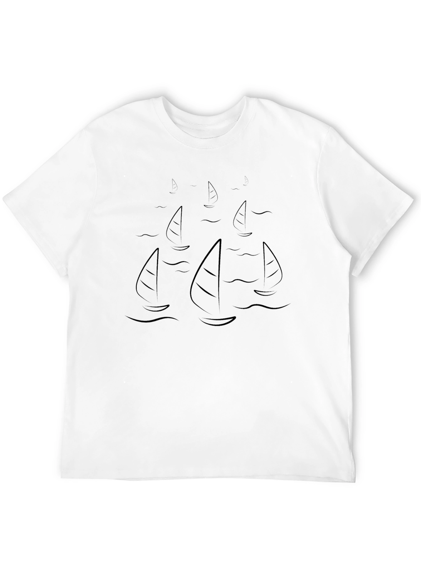 Black Sailboat Graphic Tee