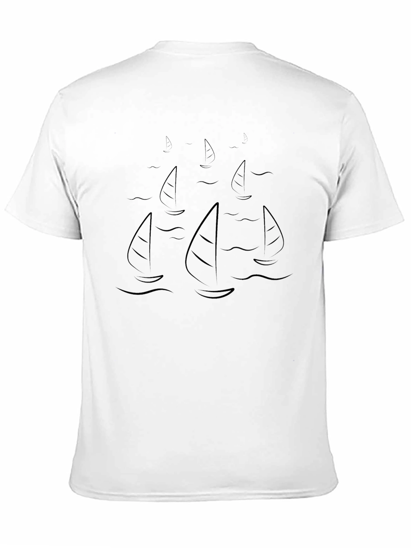 Black Sailboat Graphic Tee