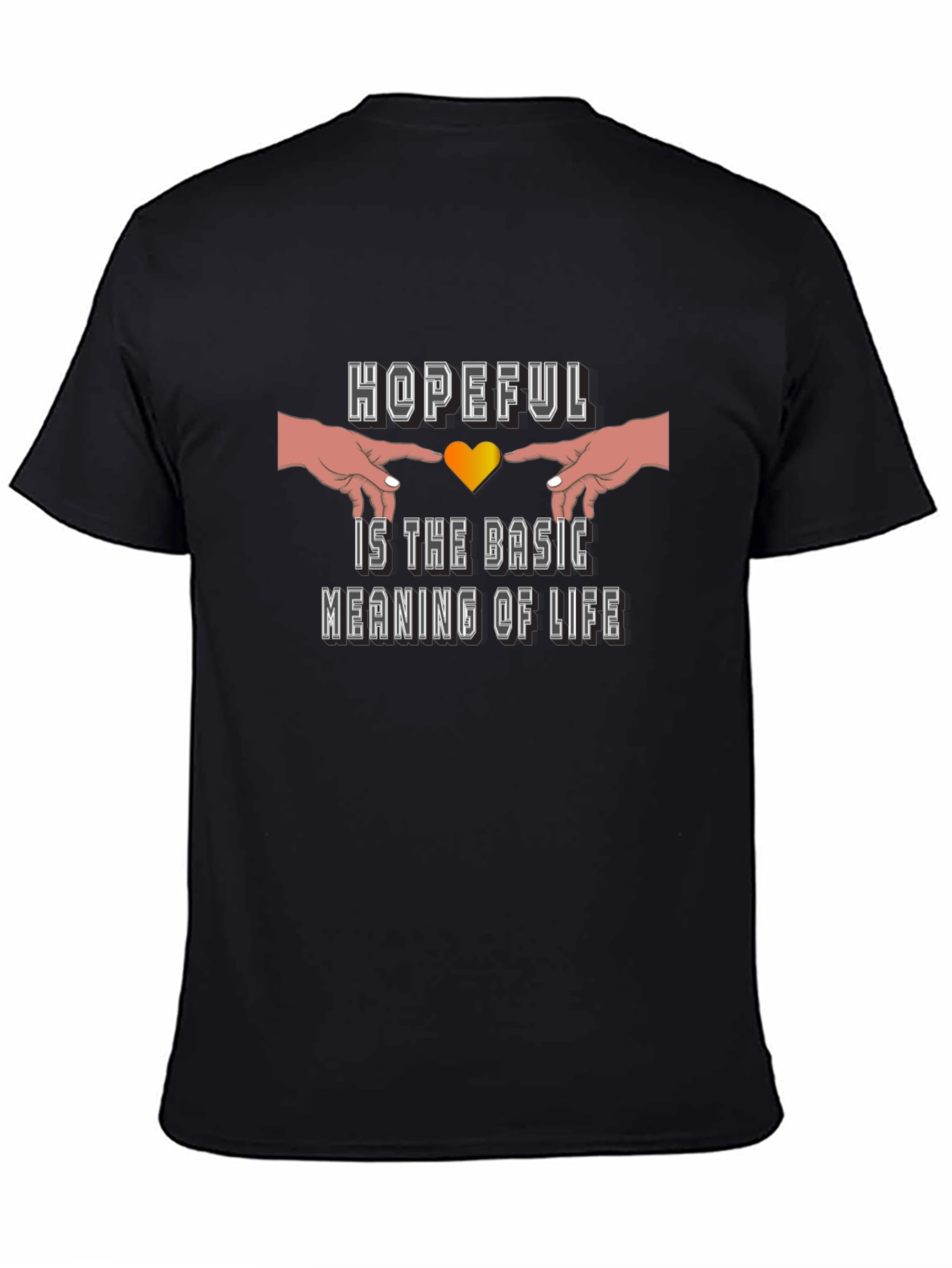 Hopeful Meaning of Life Black Graphic Tee
