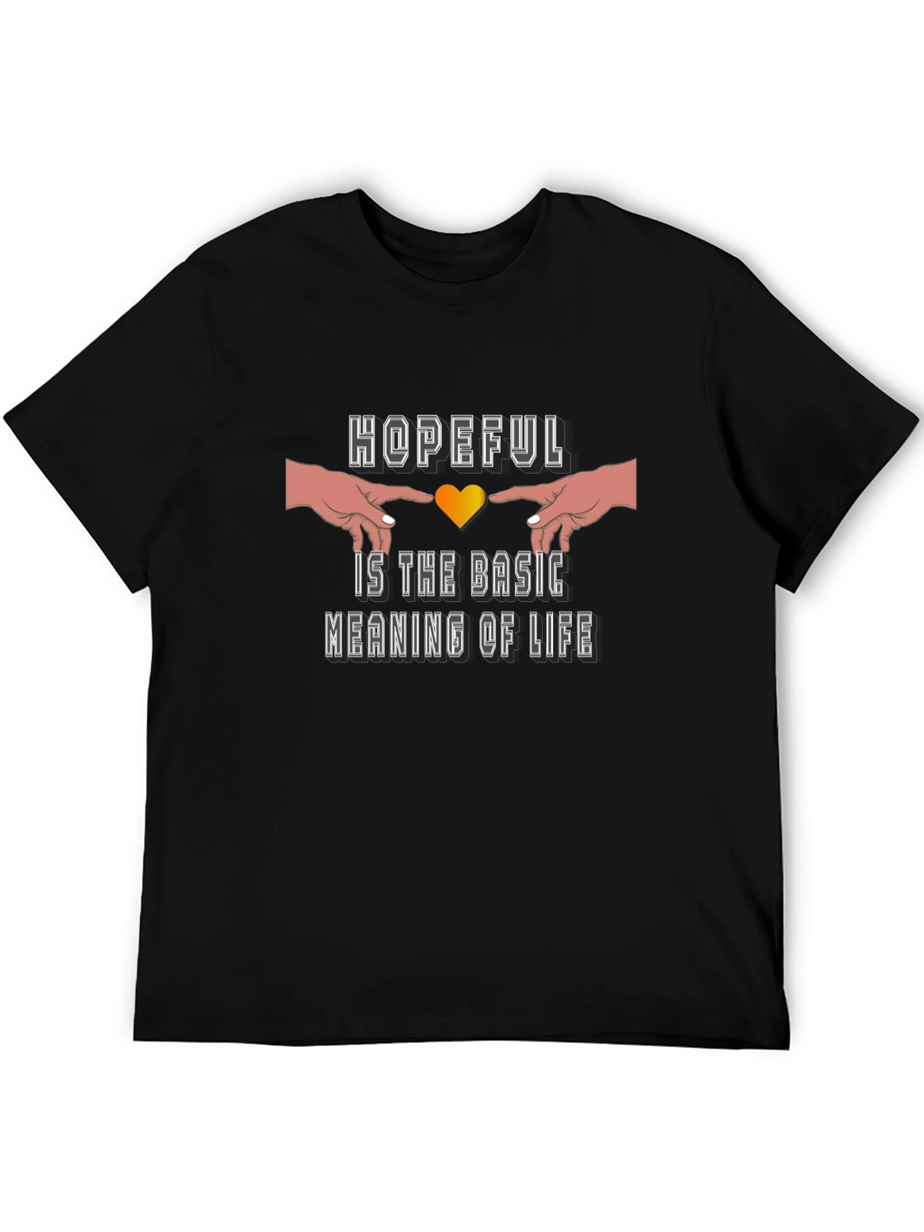 Hopeful Meaning of Life Black Graphic Tee
