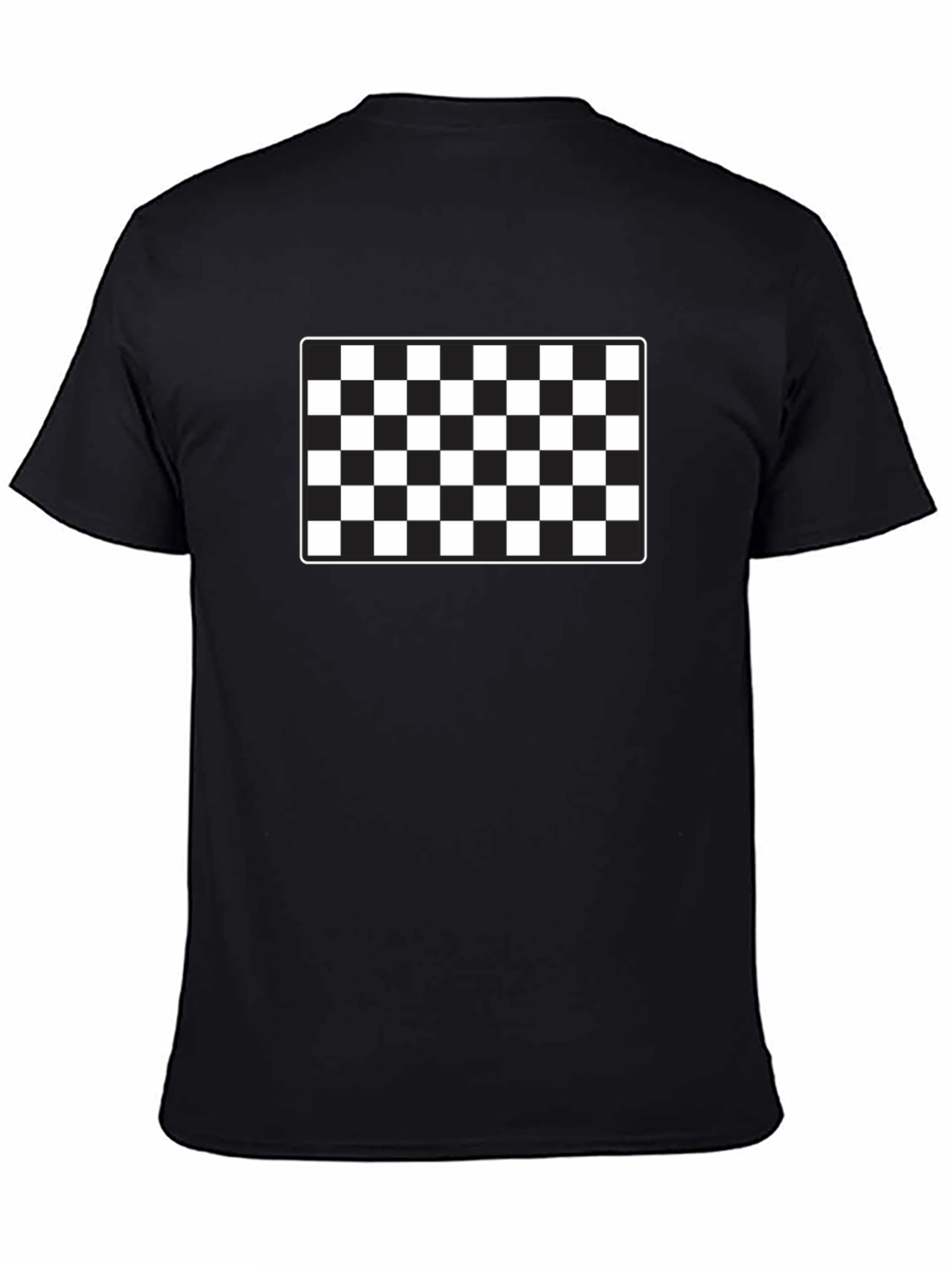 Checkered Flag Graphic Tee - Racing Style Shirt