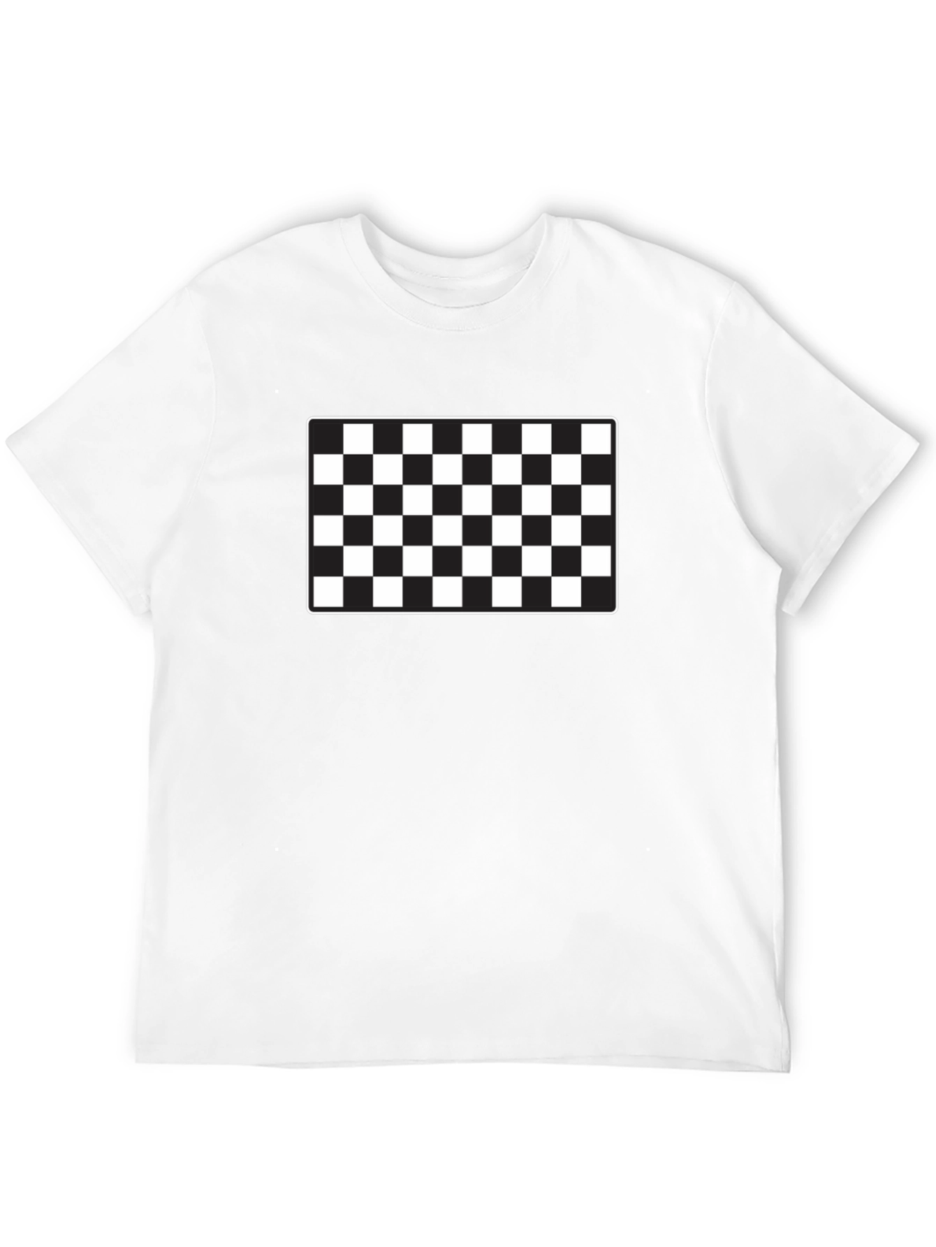 Checkered Flag Graphic Tee - Racing Style Shirt