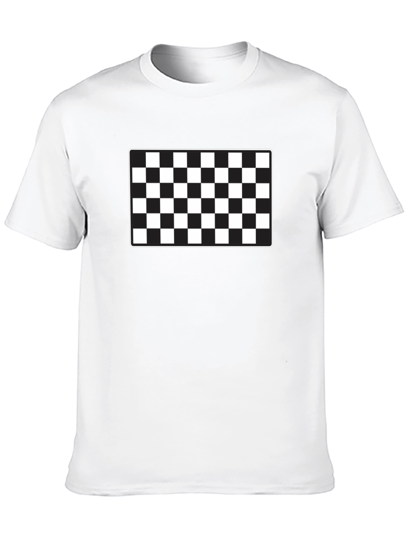 Checkered Flag Graphic Tee - Racing Style Shirt