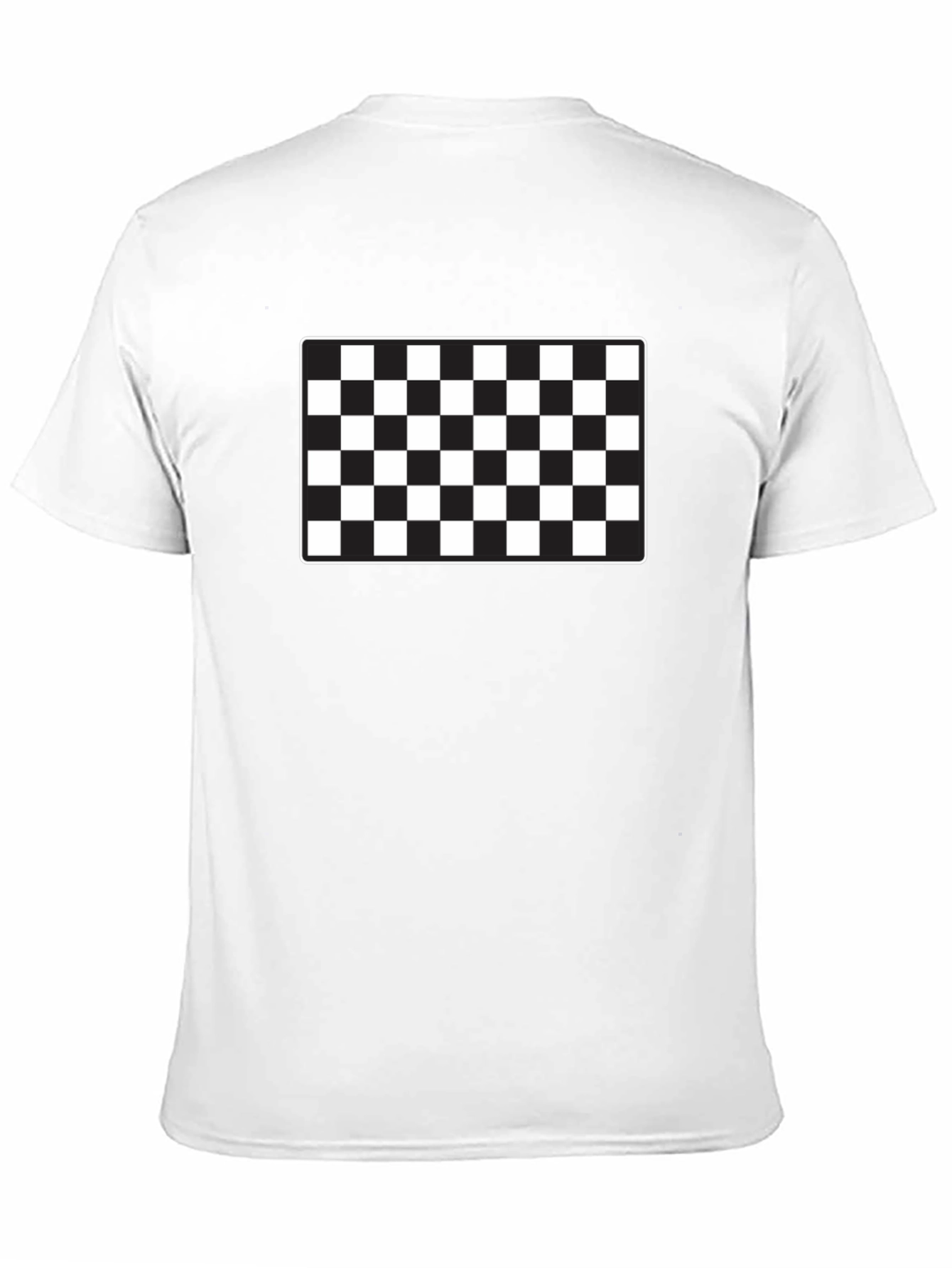 Checkered Flag Graphic Tee - Racing Style Shirt