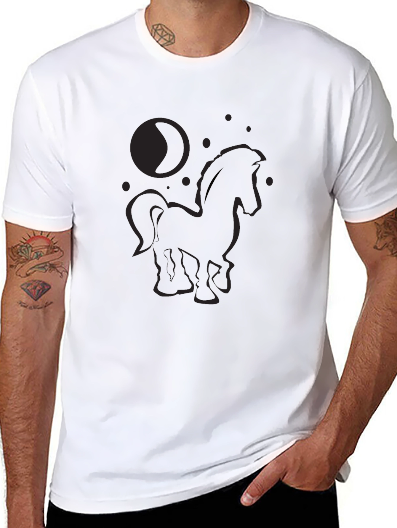 Horse Moon Graphic T-Shirt