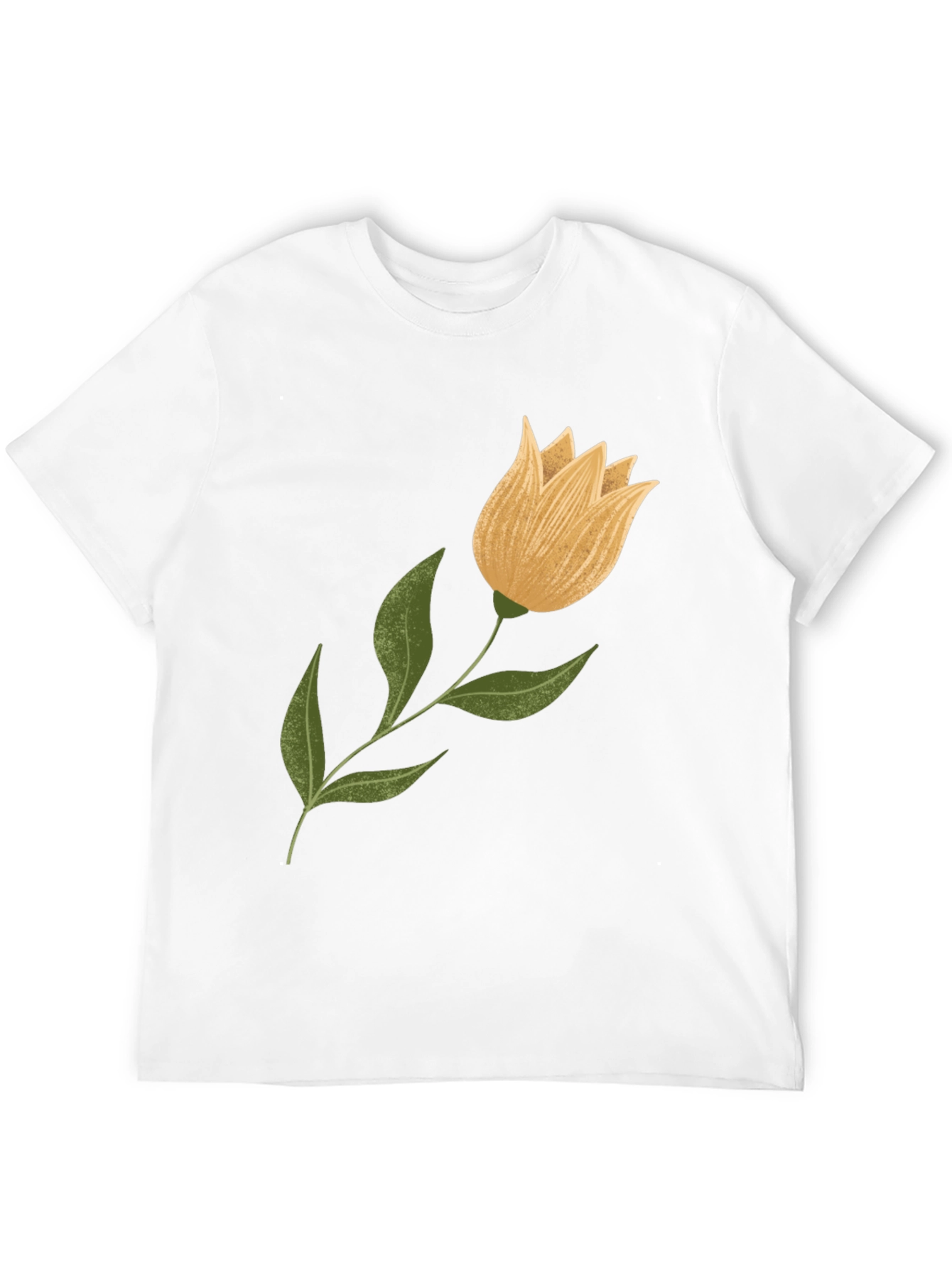 Floral Graphic Tee - Black Cotton Blend