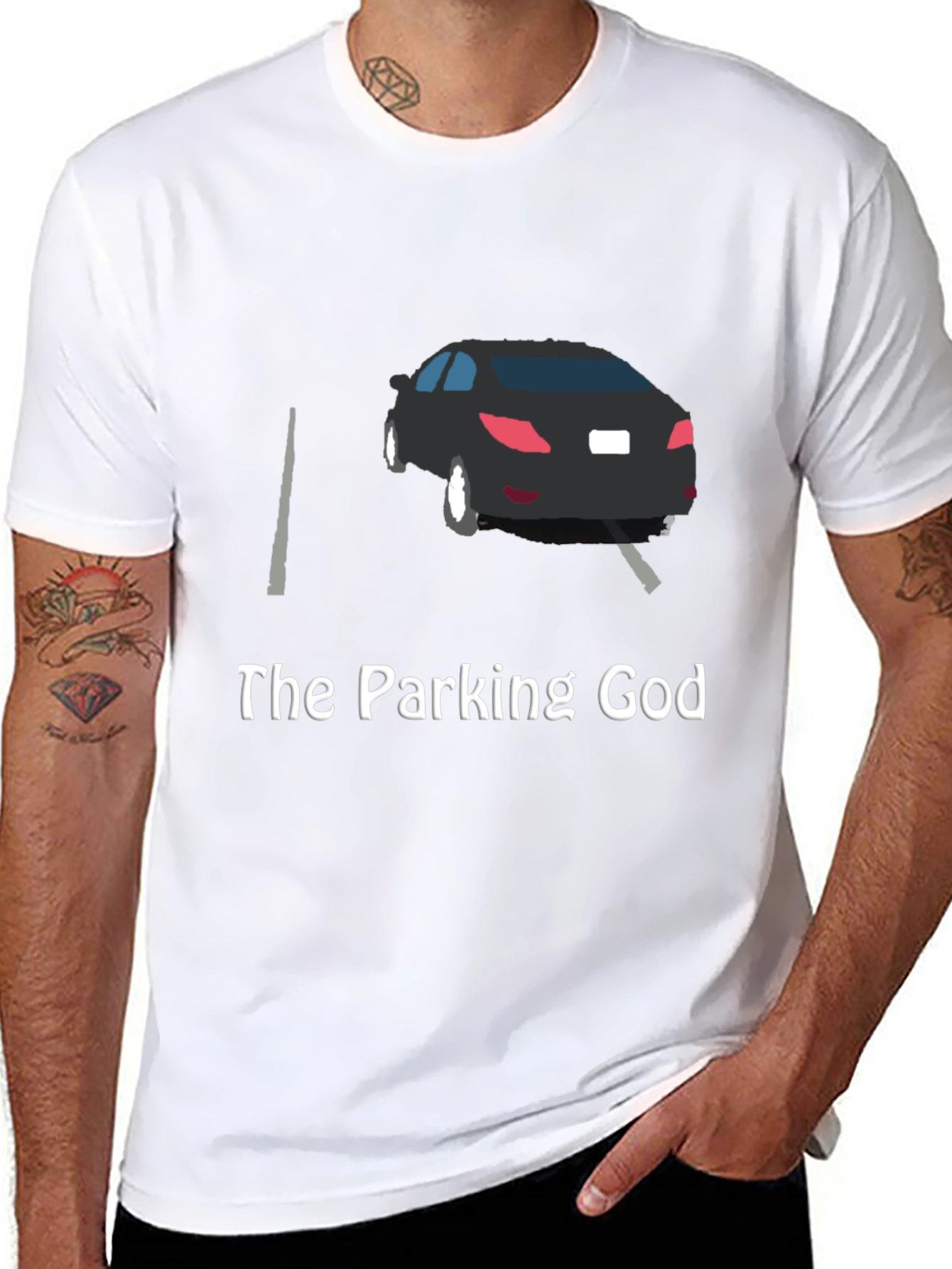 The Parking God T-Shirt - Funny Car Design