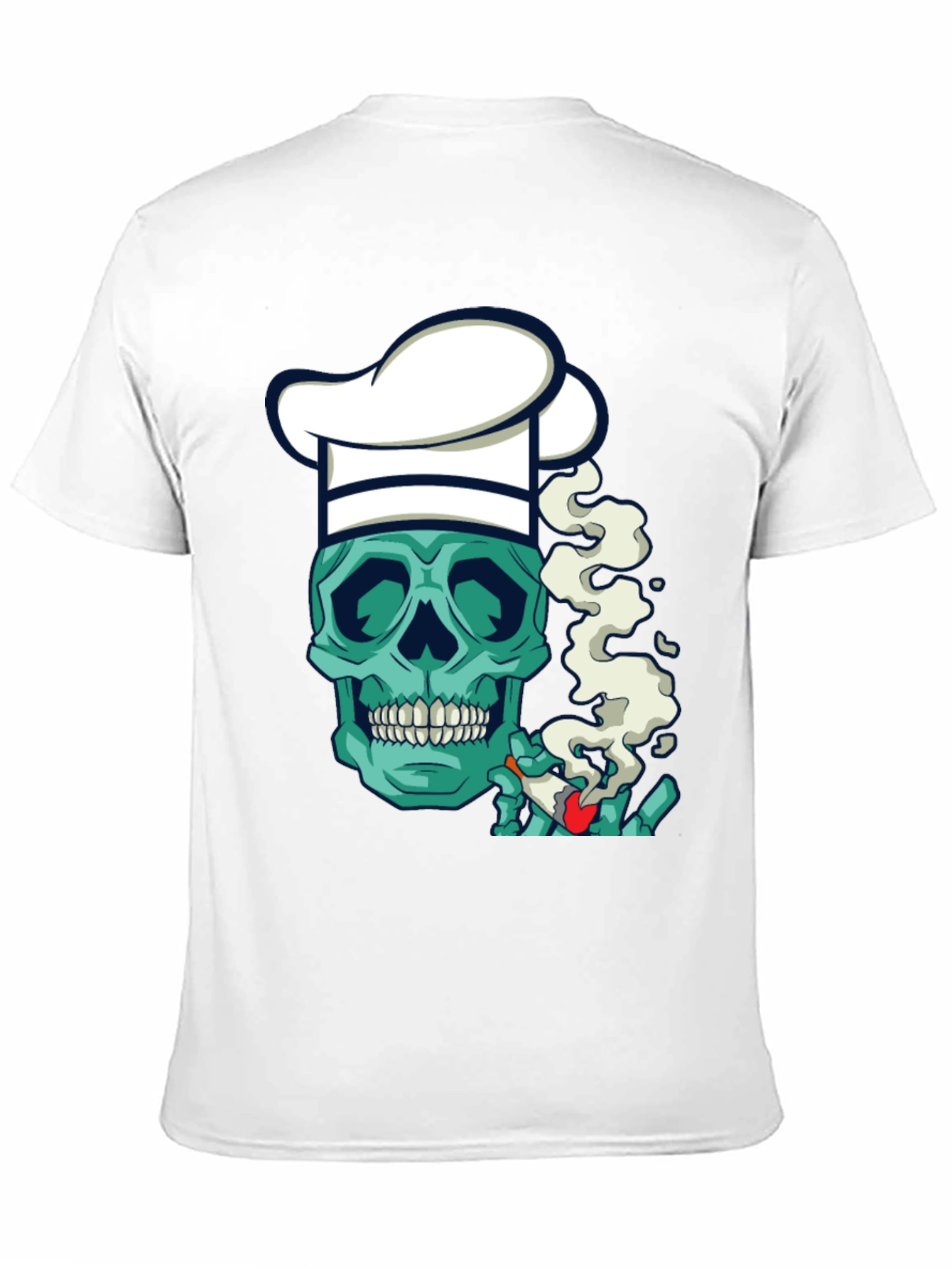 Chef Skull Smoker T-Shirt - Cool Graphic Tee