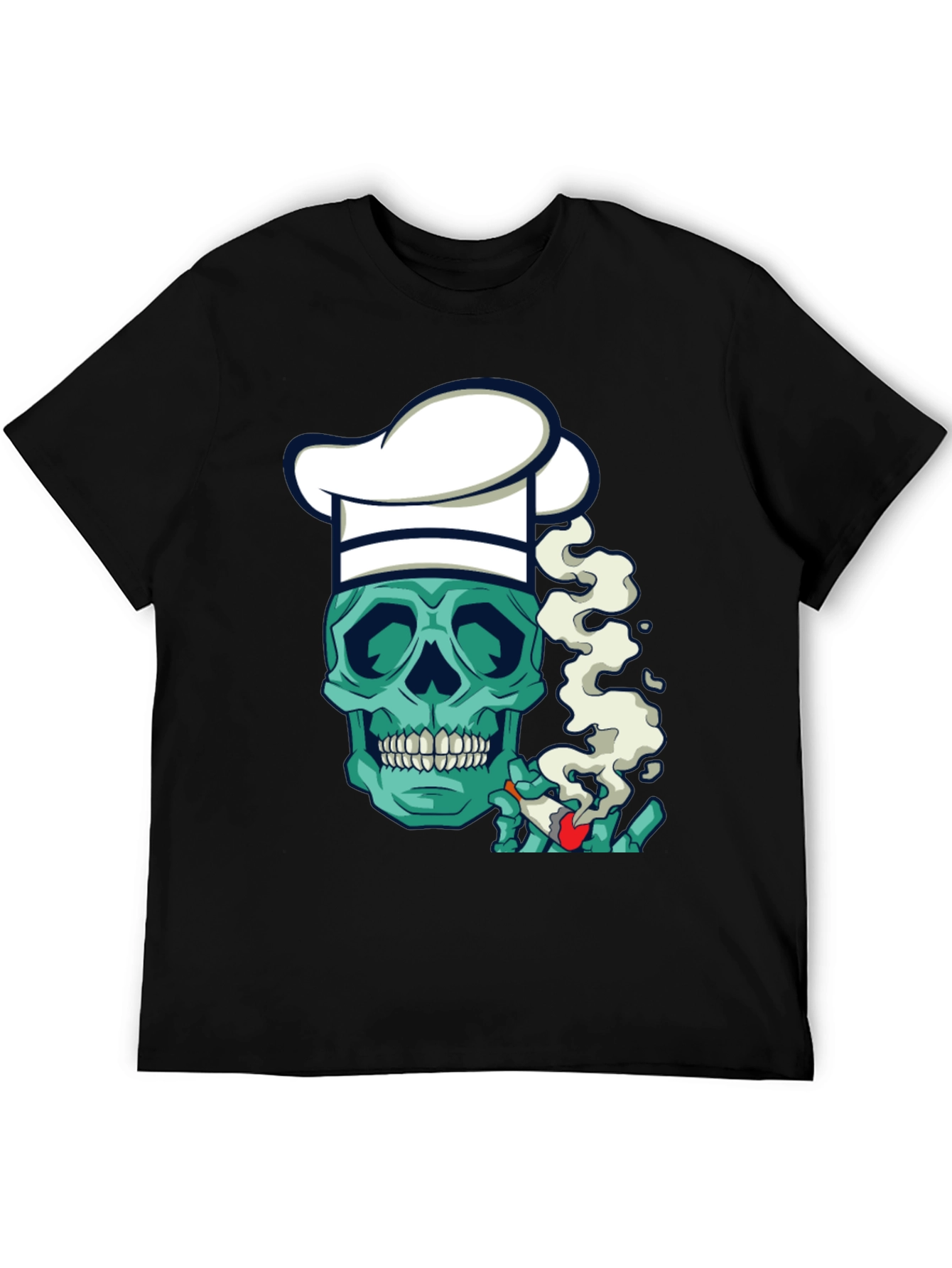 Chef Skull Smoker T-Shirt - Cool Graphic Tee