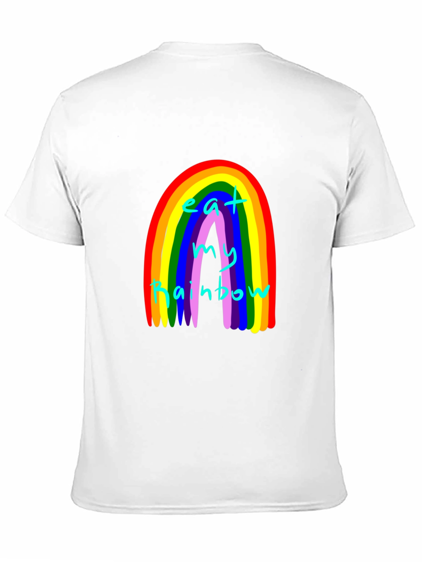 Eat My Rainbow Graphic Tee - Black Unisex T-Shirt