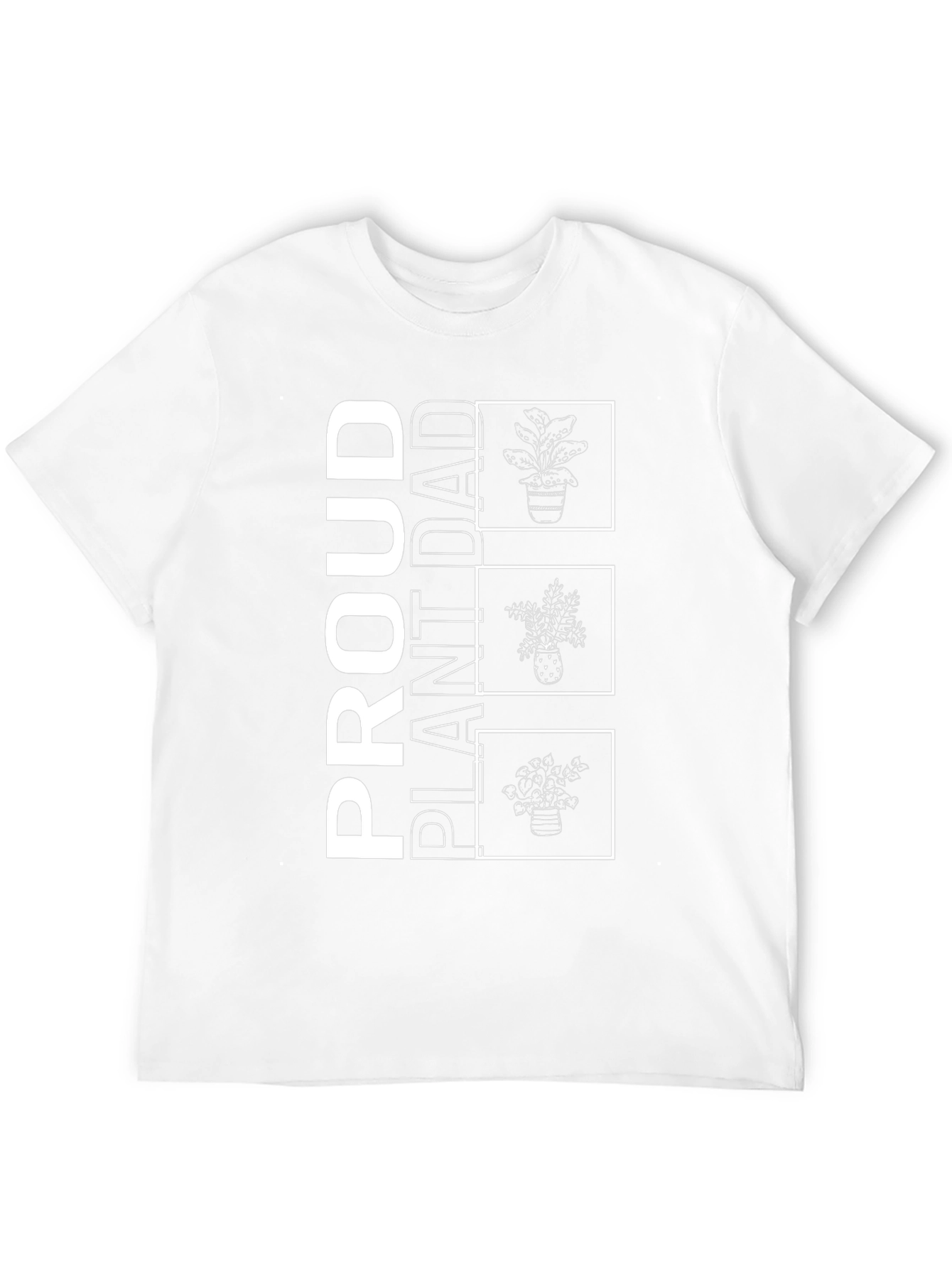 Proud Plant Dad Black Graphic T-Shirt