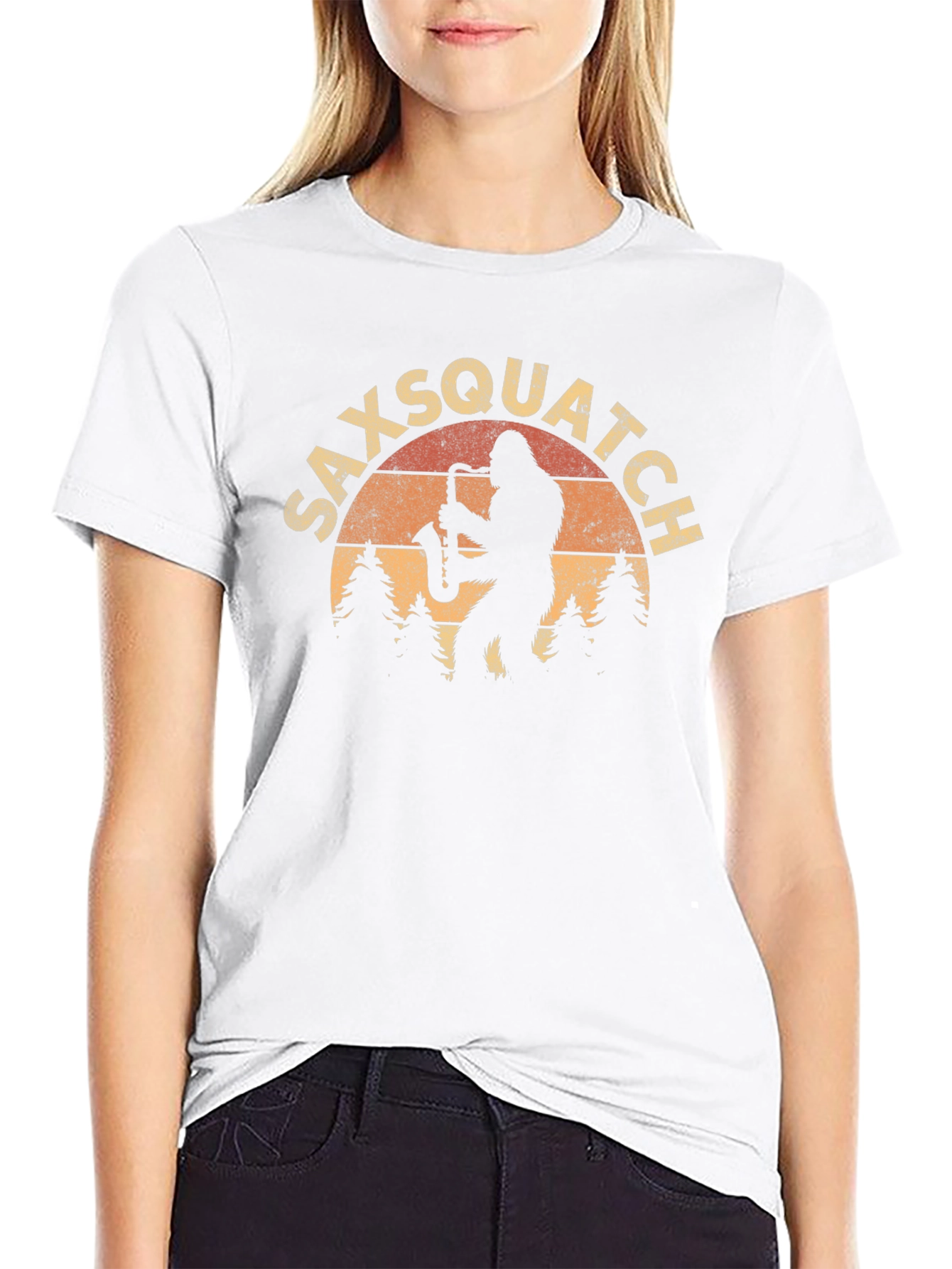 Saxsquatch T-Shirt - Bigfoot Saxophone Tee