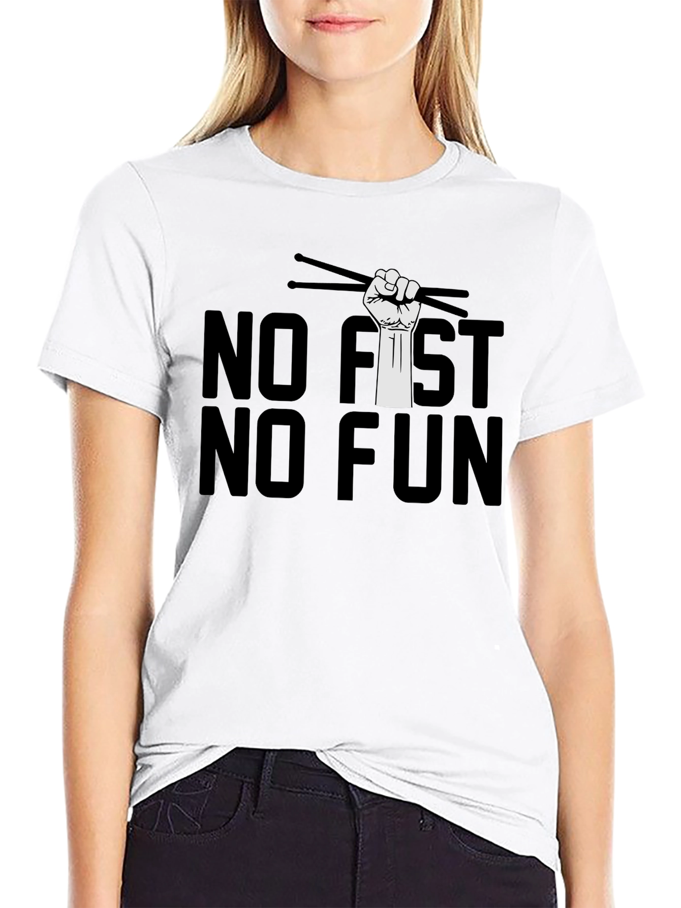 No Fist No Fun Drummer T-Shirt