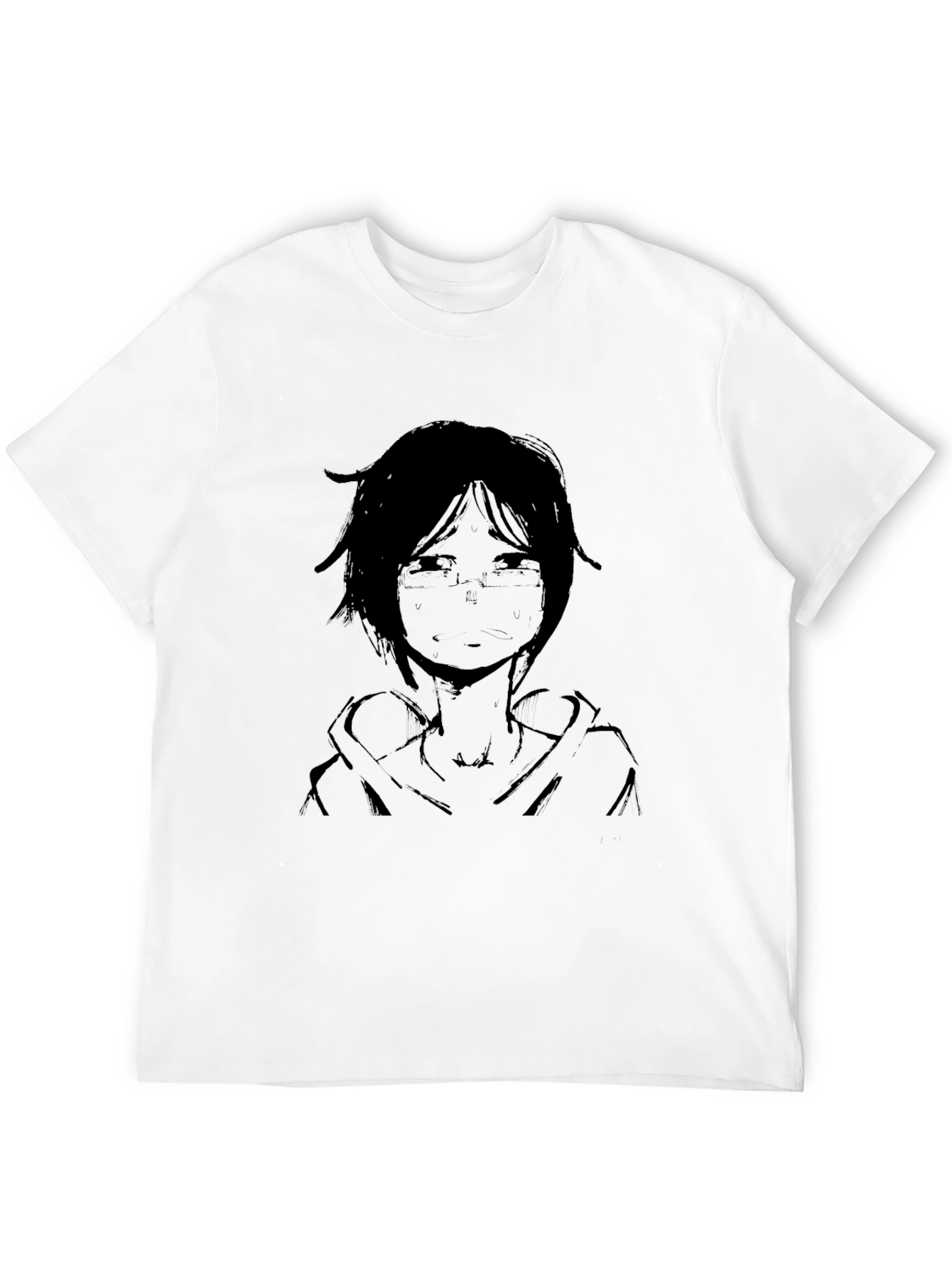 Anime Graphic Black T-Shirt