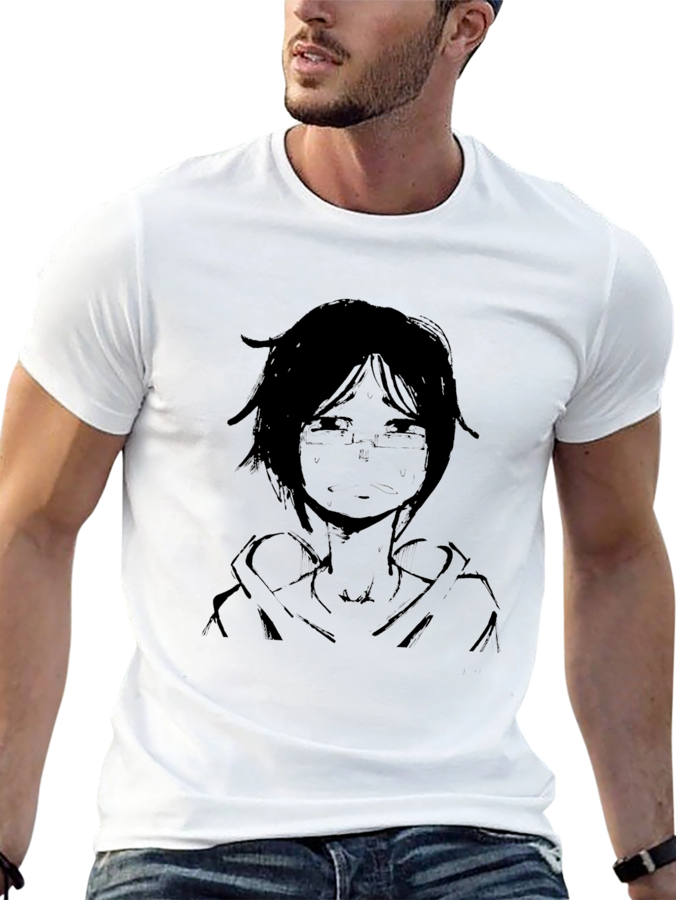 Anime Graphic Black T-Shirt