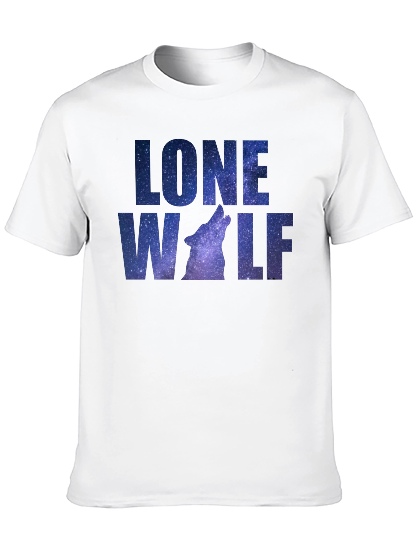 Lone Wolf Galaxy Graphic T-Shirt