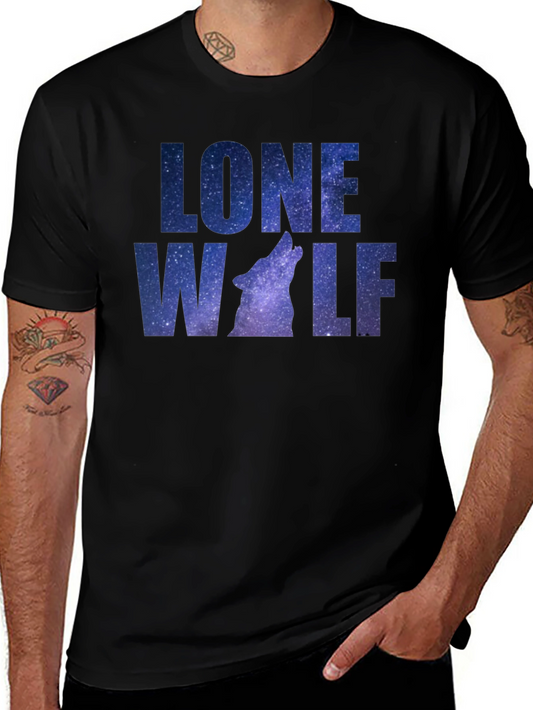 Lone Wolf Galaxy Graphic T-Shirt