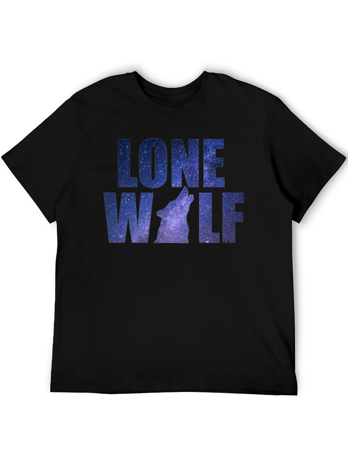 Lone Wolf Galaxy Graphic T-Shirt