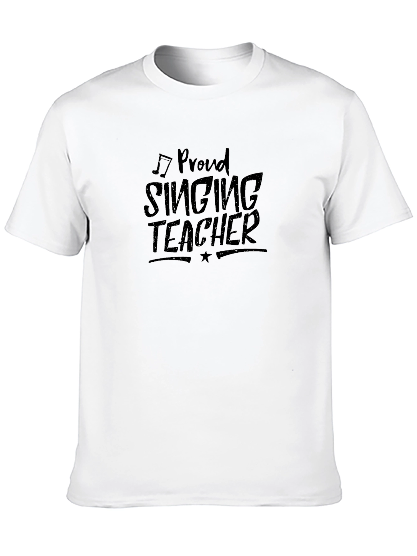 Proud Singing Teacher Black T-Shirt