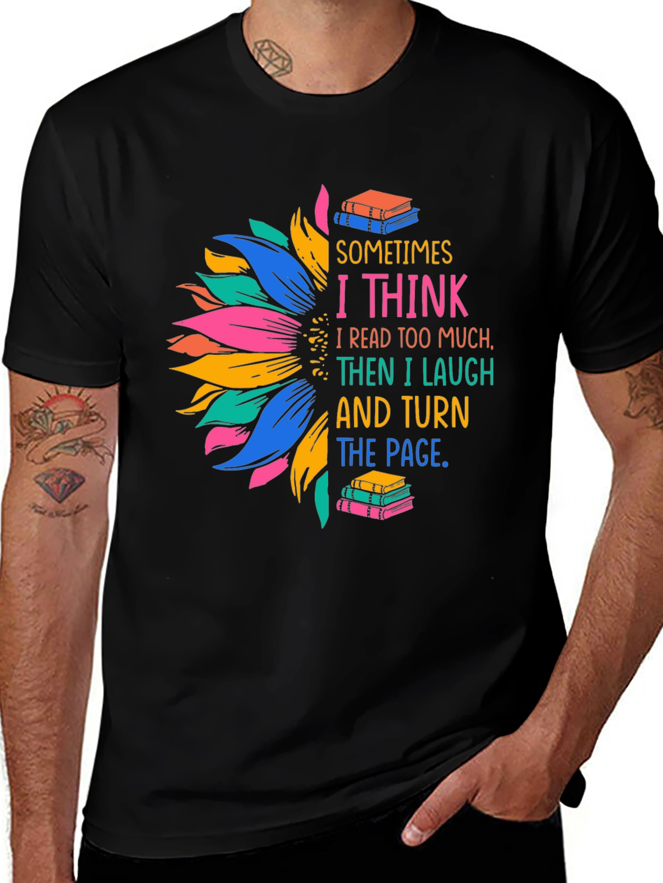 Book Lover Graphic Tee - Funny Reading T-Shirt