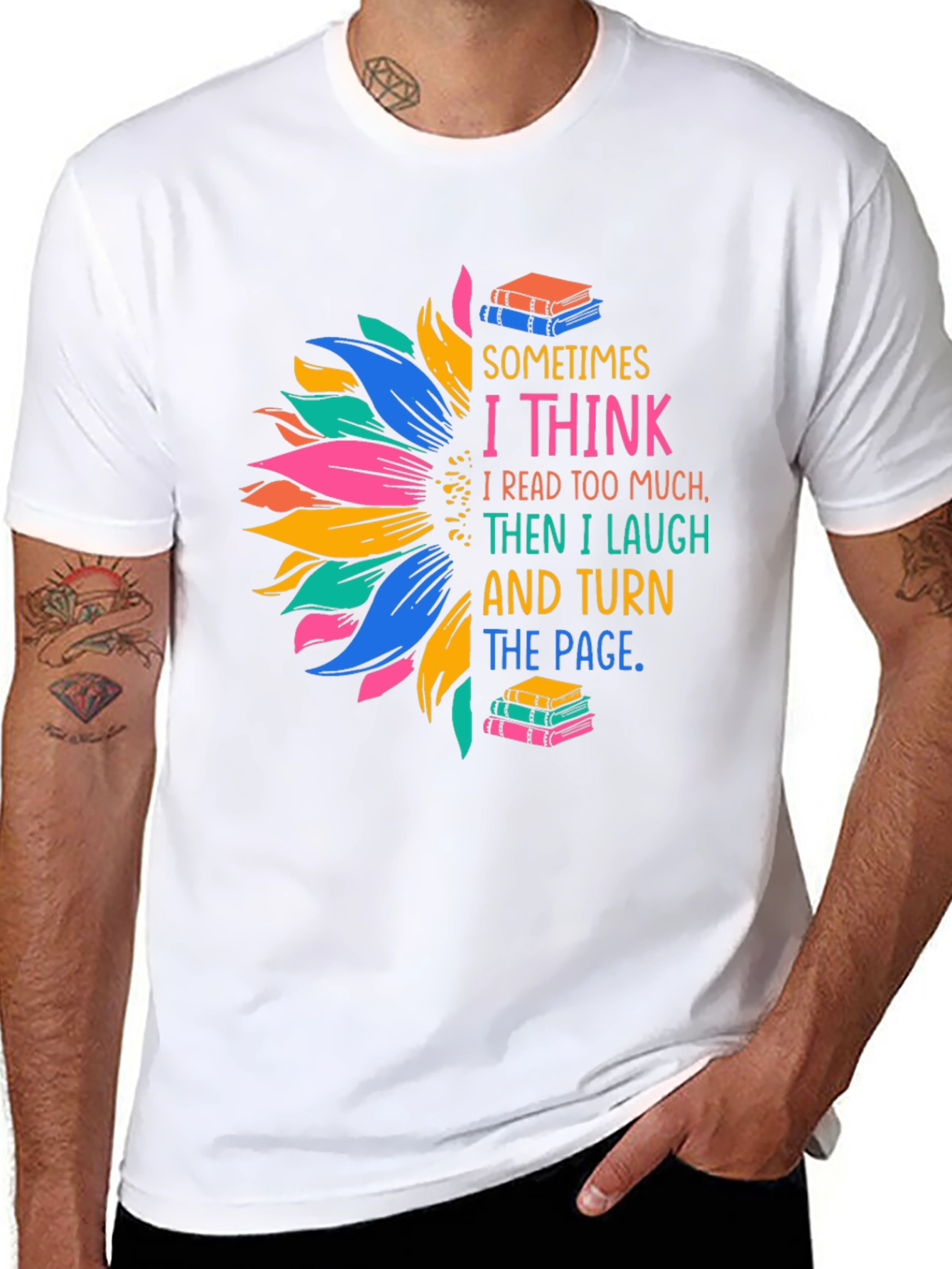 Book Lover Graphic Tee - Funny Reading T-Shirt