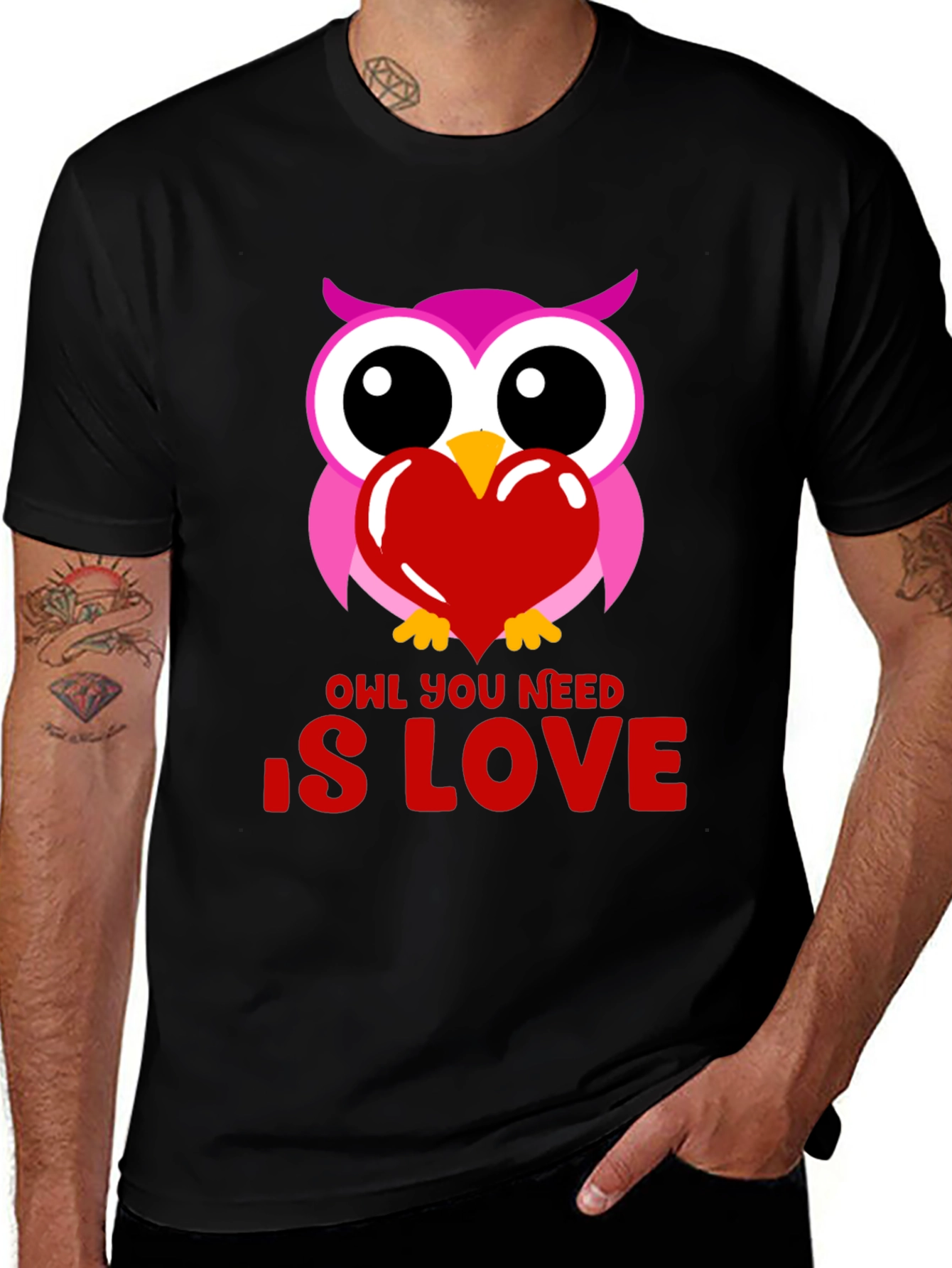 Owl You Need Is Love Graphic T-Shirt