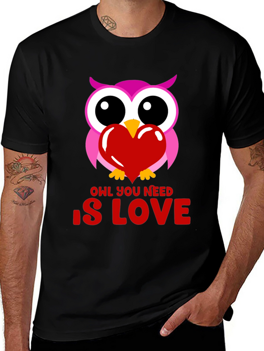 Owl You Need Is Love Graphic T-Shirt
