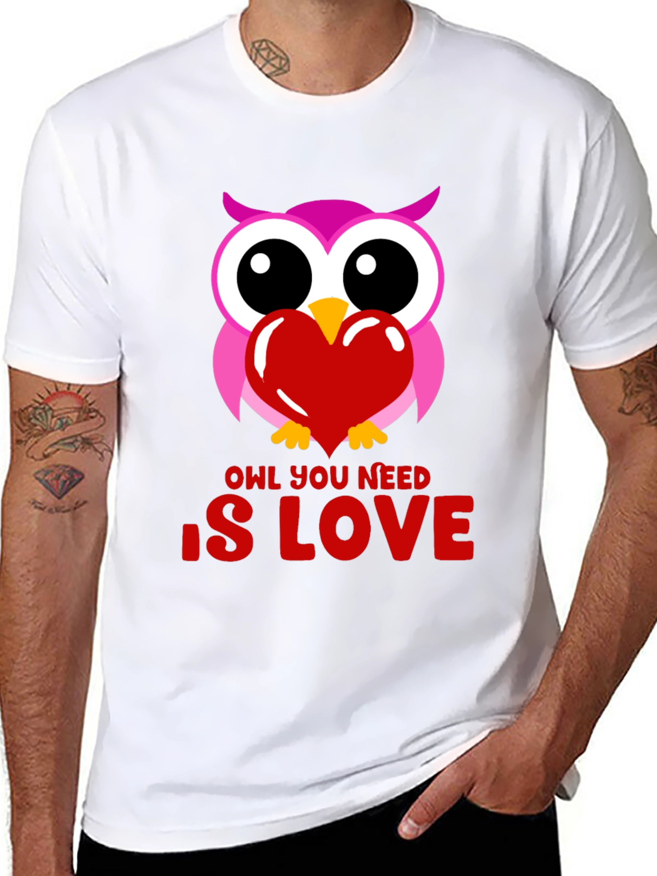 Owl You Need Is Love Graphic T-Shirt