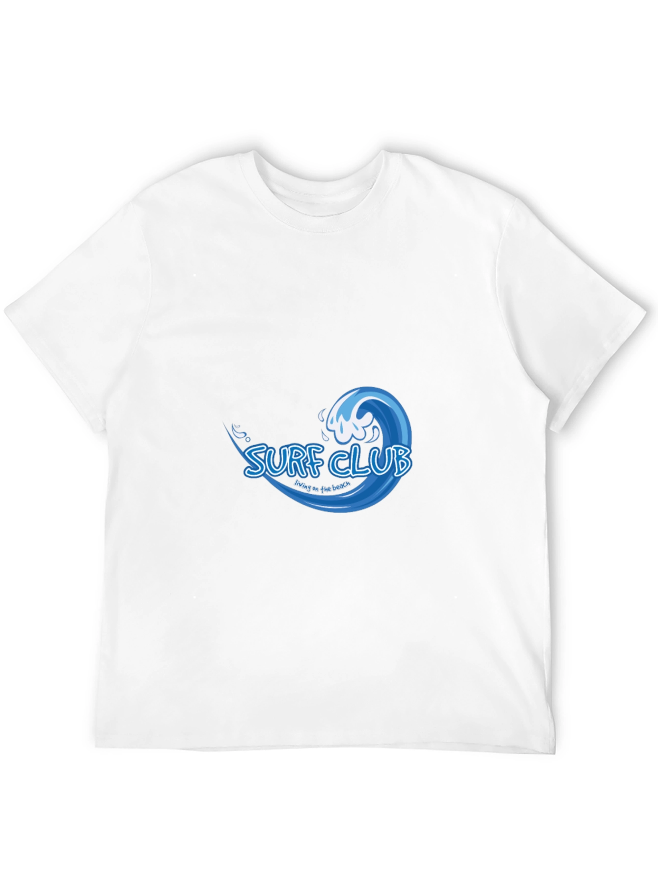 Surf Club Graphic Tee - Black Cotton T-Shirt