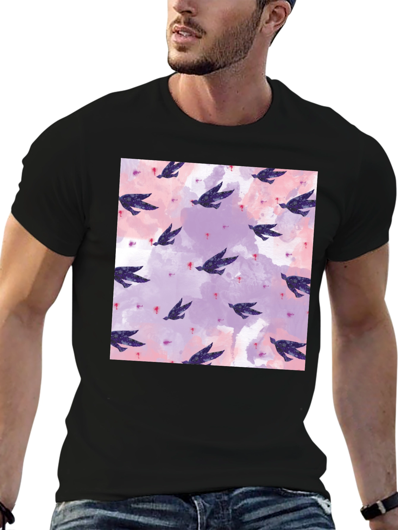 Watercolor Birds Graphic Tee