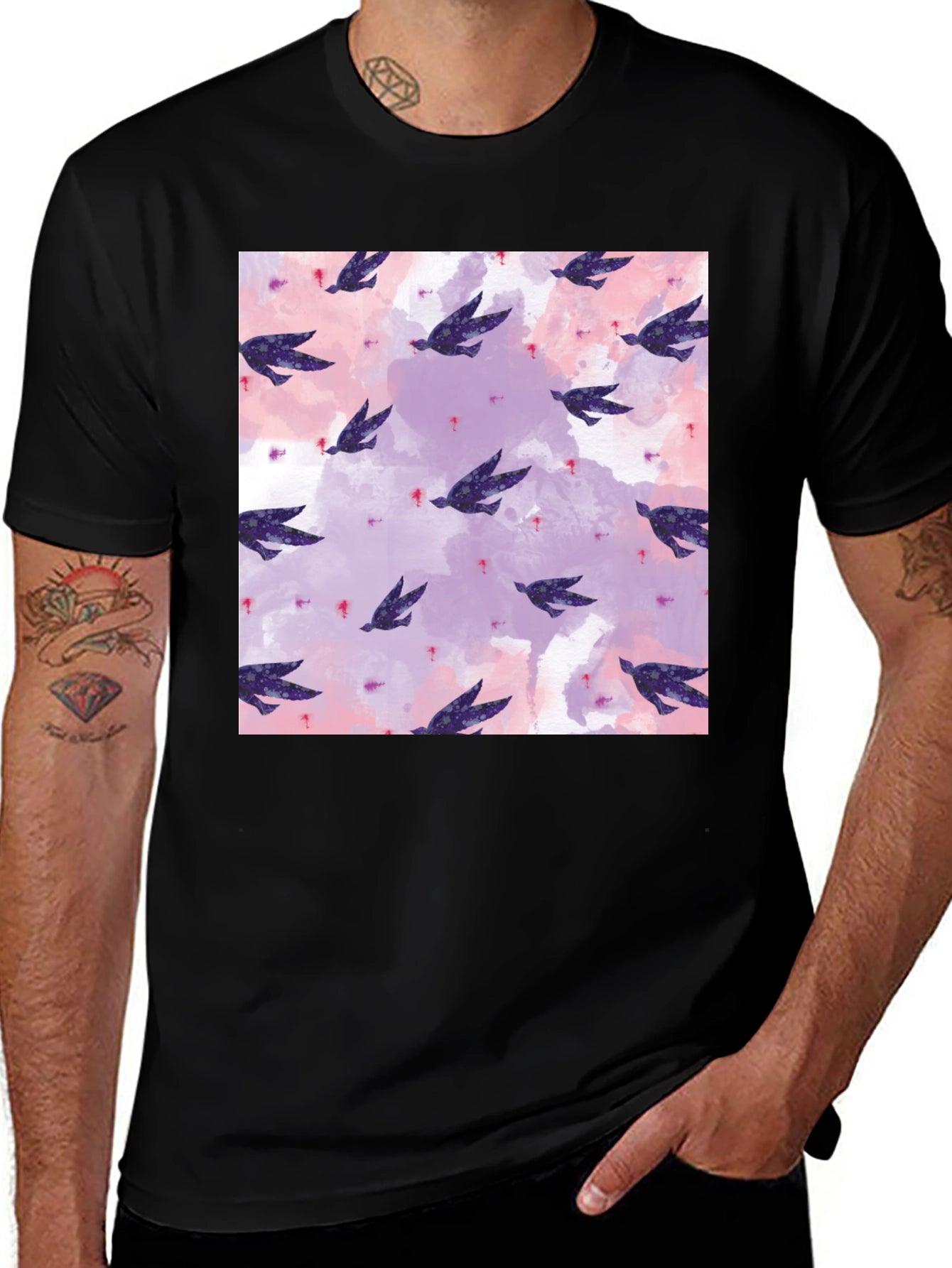 Watercolor Birds Graphic Tee