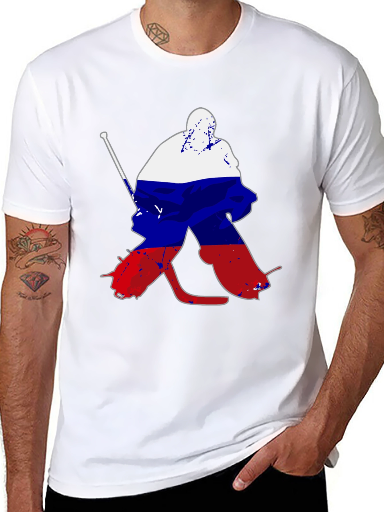 Russian Hockey Goalie T-Shirt